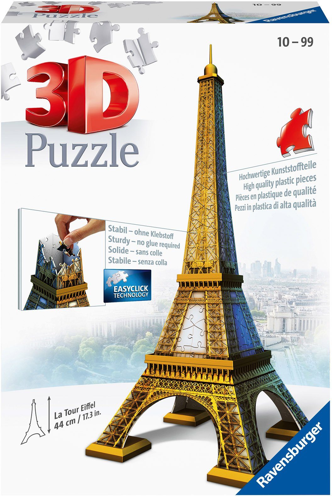 Ravensburger 3D-Puzzle Eiffelturm, 216 Puzzleteile, Made in Europe, FSC® - schützt Wald - weltweit