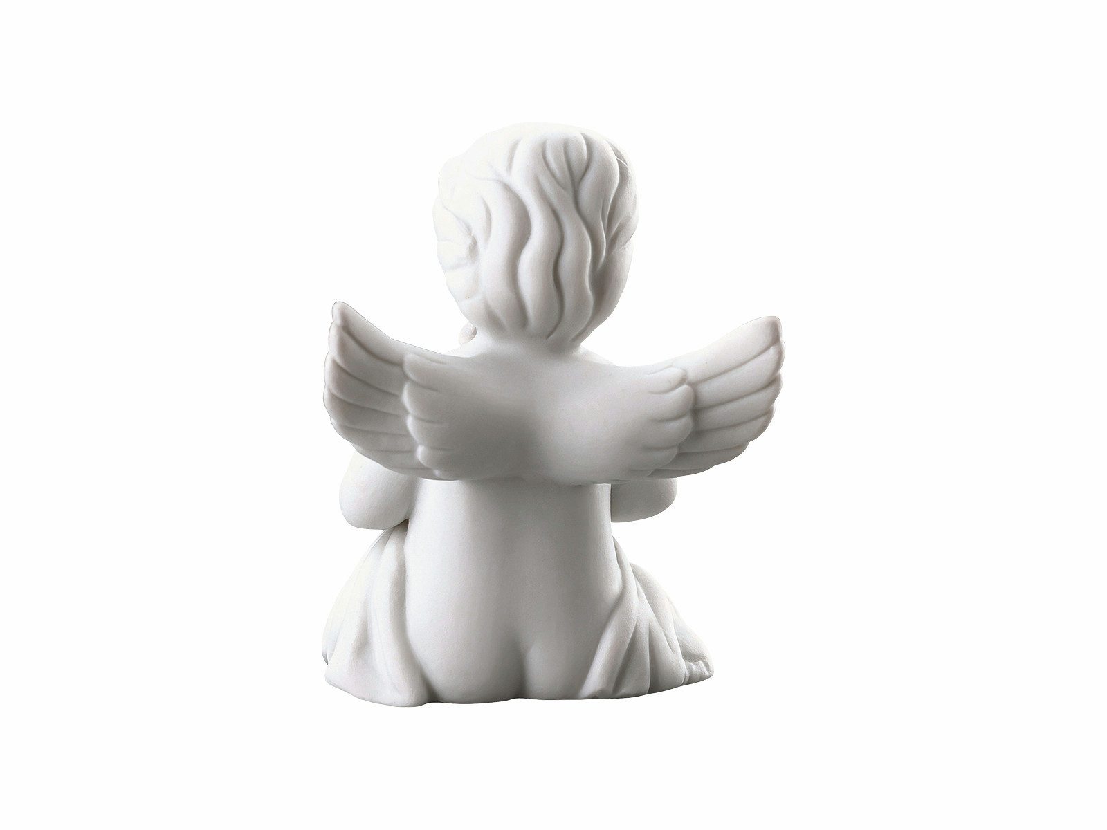 Rosenthal Dekofigur Engel klein weiss matt mit Blumentopf 6cm, Figuren