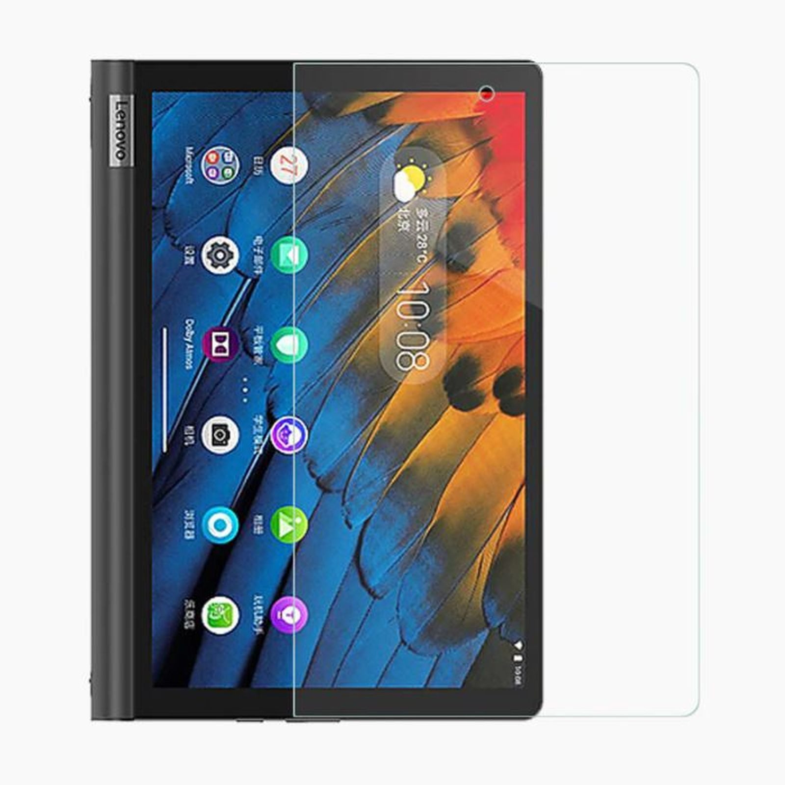 Lobwerk Displayschutzfolie Schutzglas für Lenovo Yoga Tab YT-X705F 10,1 Zoll