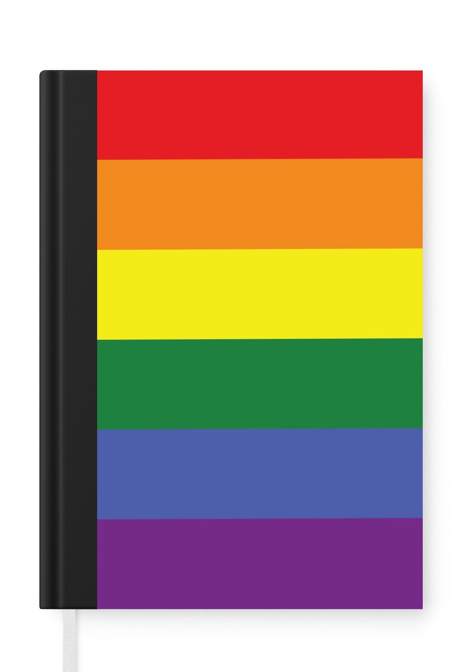 MuchoWow Notizbuch Regenbogen - Stolz - Liebe, Journal, Merkzettel, Tagebuch, Notizheft, A5, 98 Seiten, Haushaltsbuch