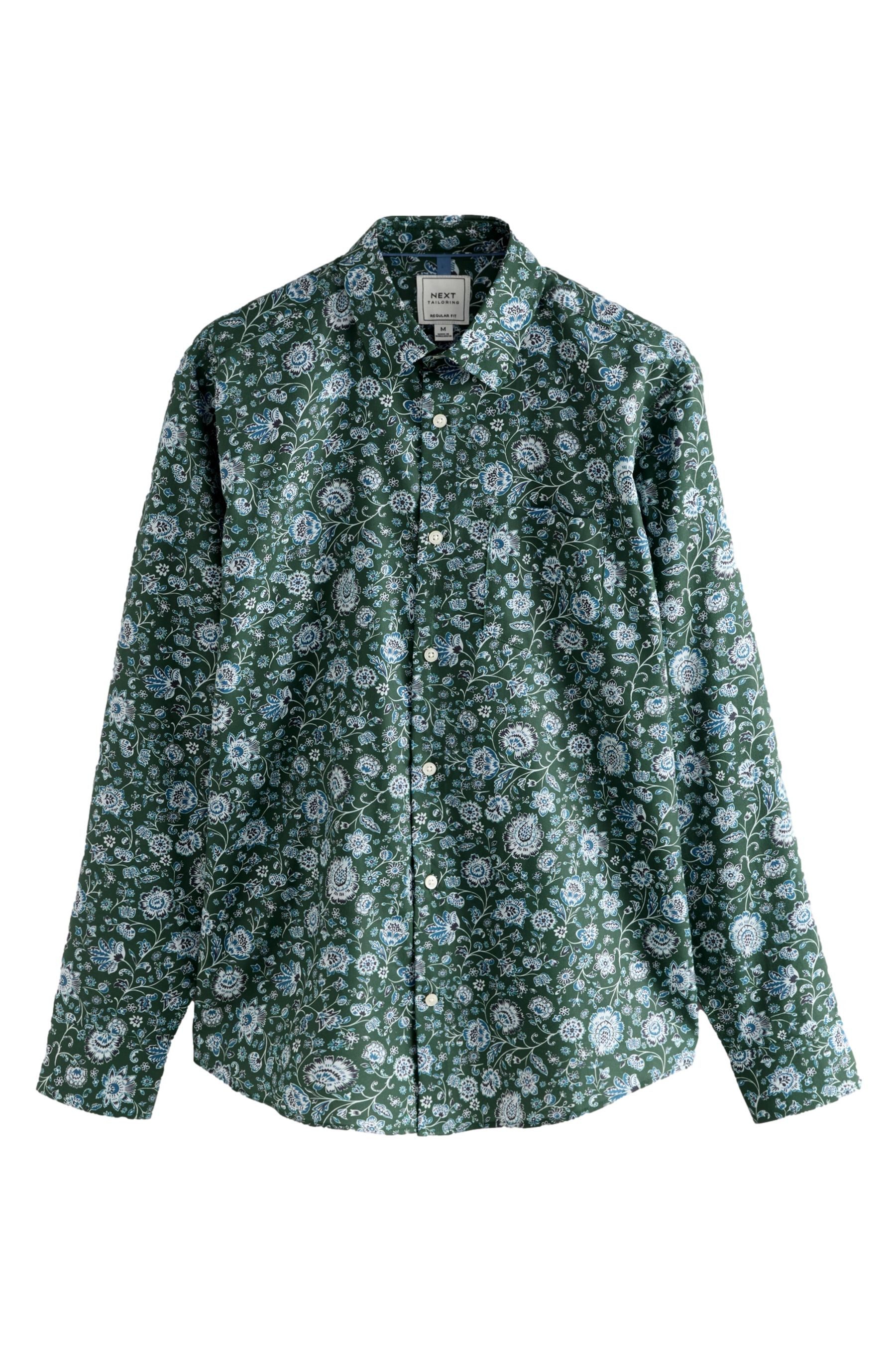 Next Langarmhemd Regular Fit Langarmhemd mit Print (1-tlg) günstig online kaufen