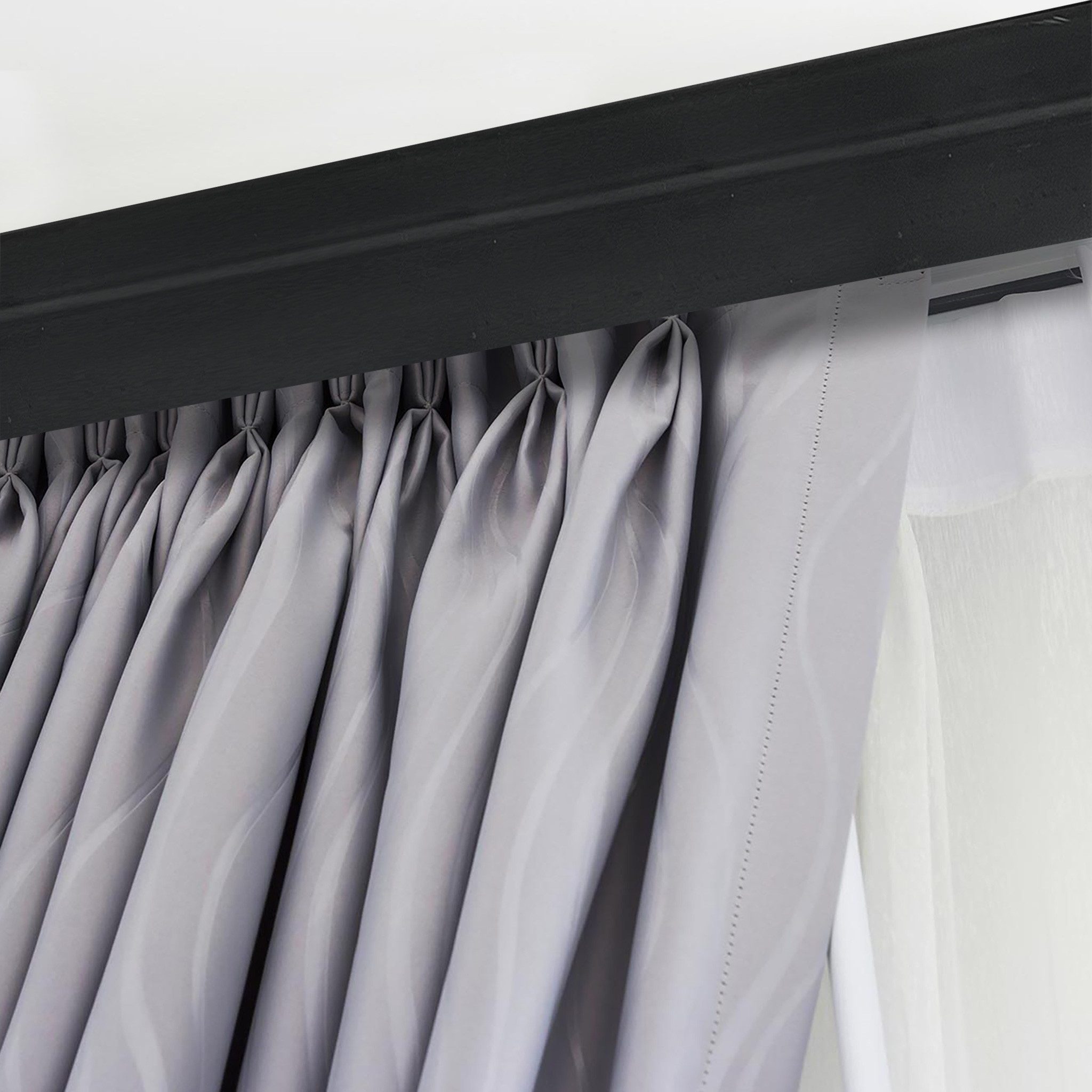 SN DECO GROUP Gardinenschiene "Vorhangschiene SH mit Blende" 2 läufig-läufi günstig online kaufen