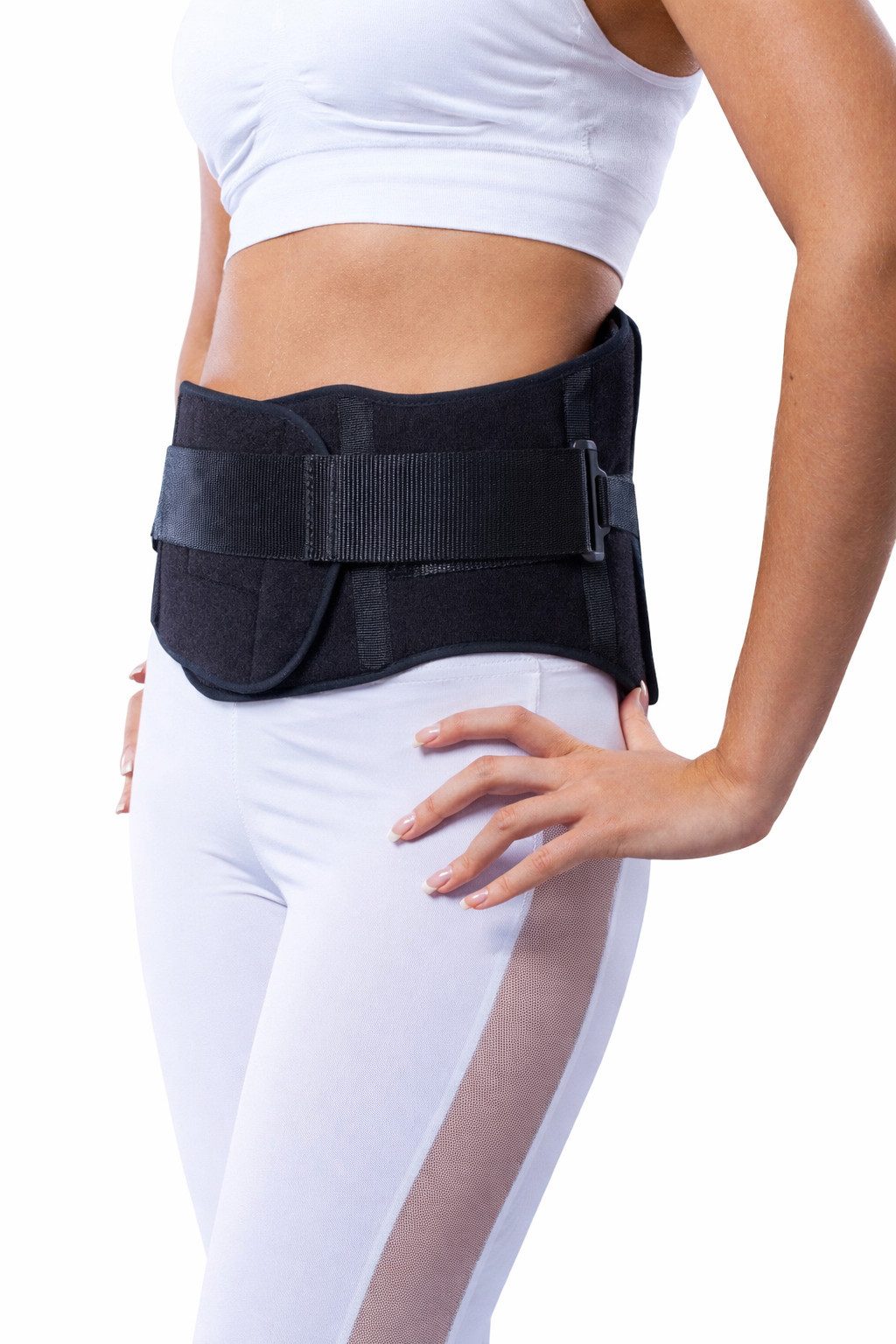 Lorey Medtec Rückenbandage LU19012 Robuste Rückenstütze, Lumbalbandage aus Neopren, Stützgurt