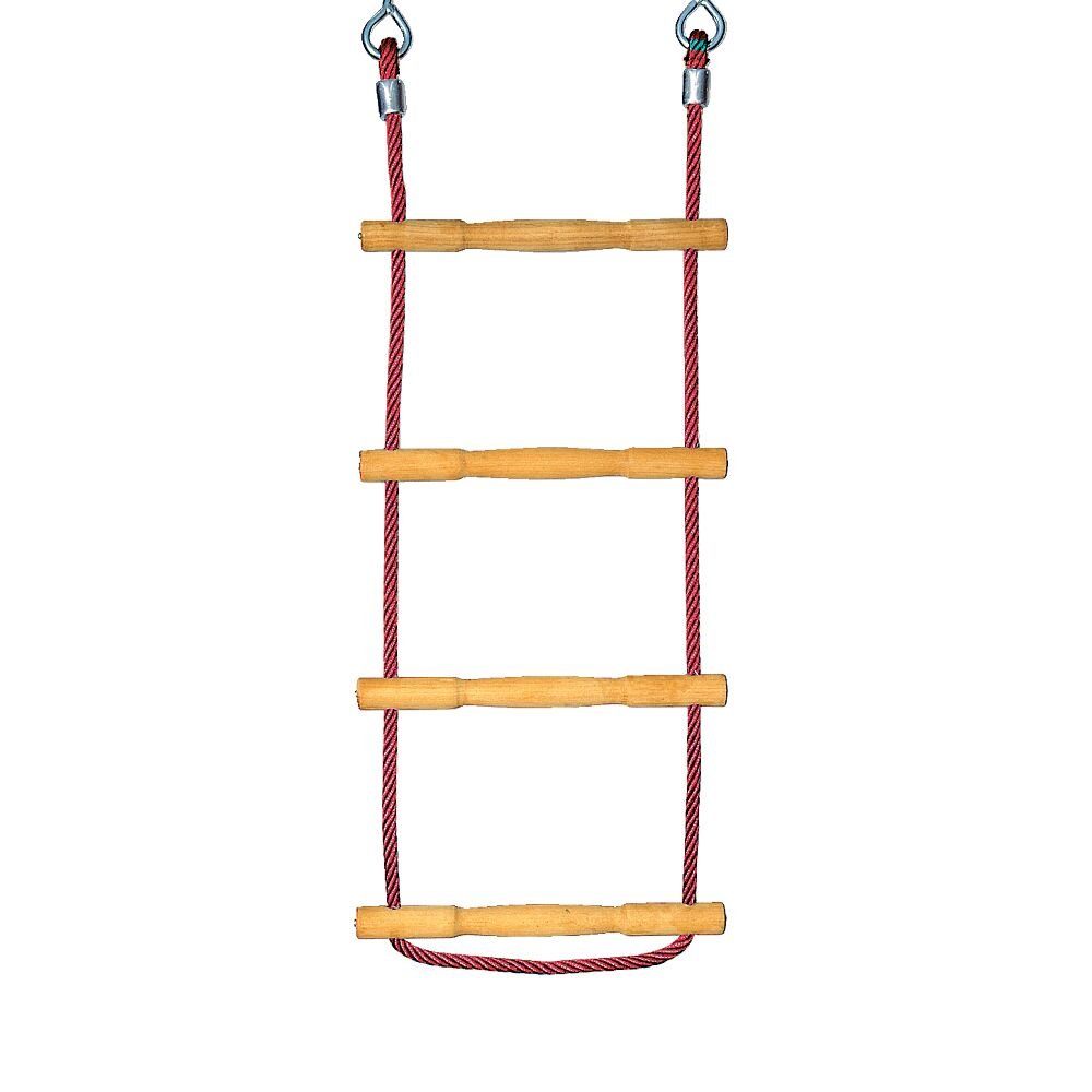 Huck Seiltechnik Strickleiter Strickleiter Herkules-Tau mit Holzsprossen, 3 Akazienholz Sprossen per m, 40 cm breit