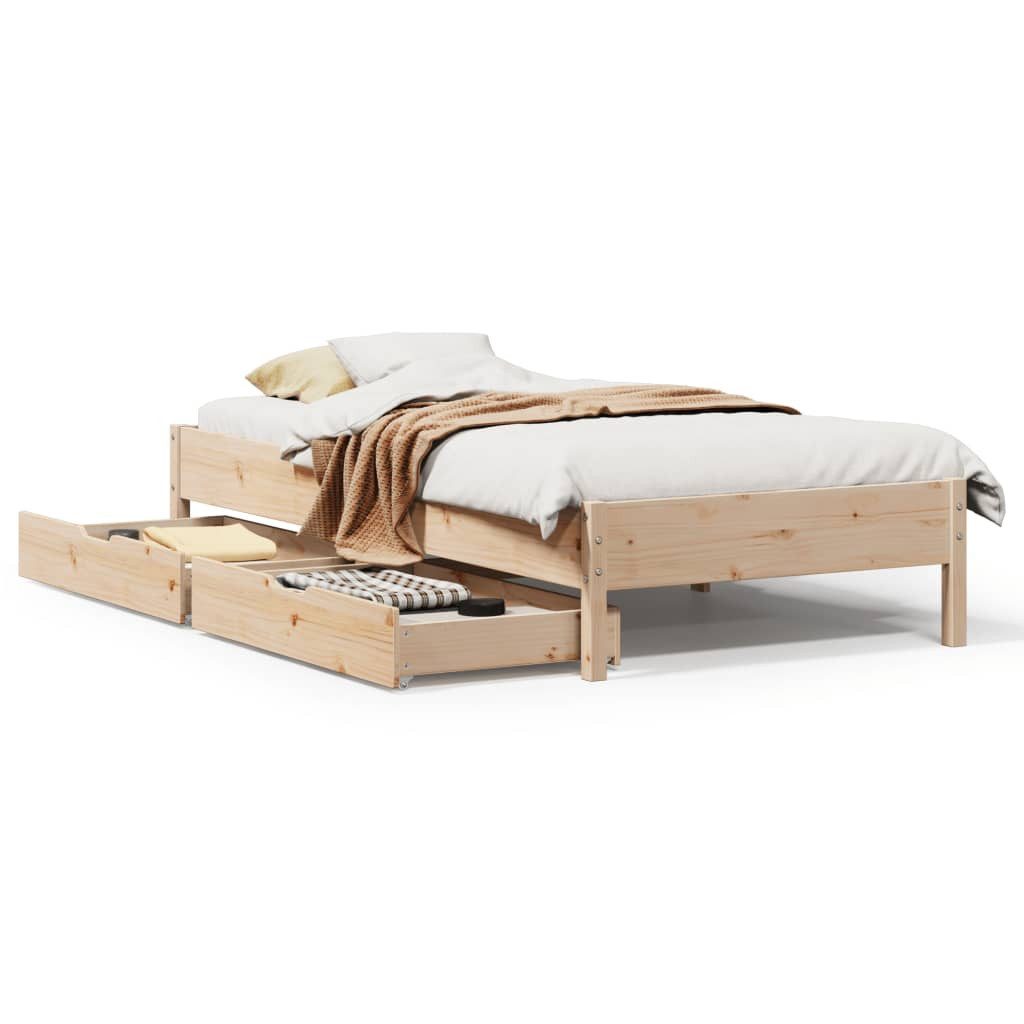 vidaXL Bett Massivholzbett ohne Matratze 90x200 günstig online kaufen