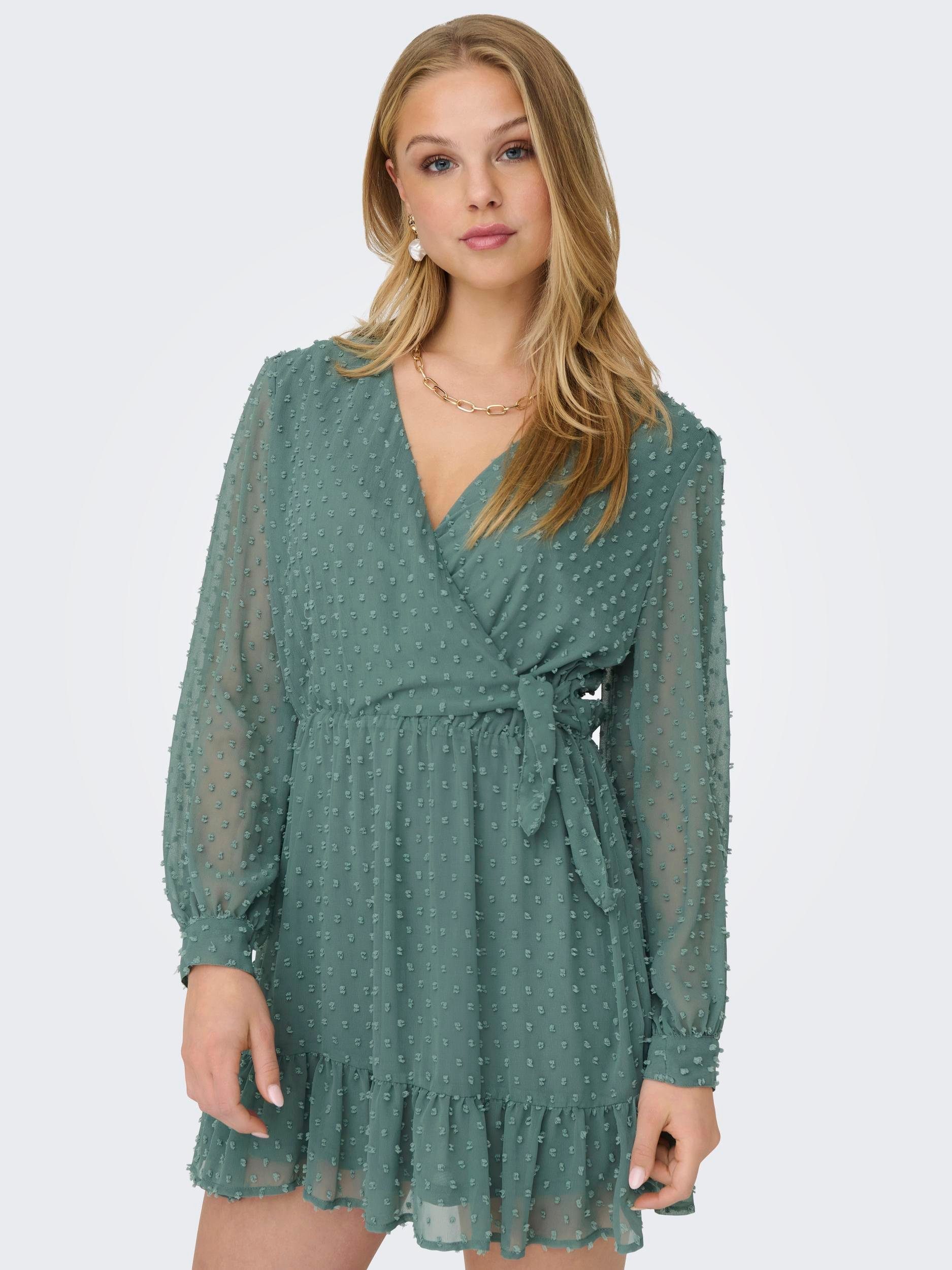 ONLY Wickelkleid ONLTIVA L/S DOBBY FAKE günstig online kaufen
