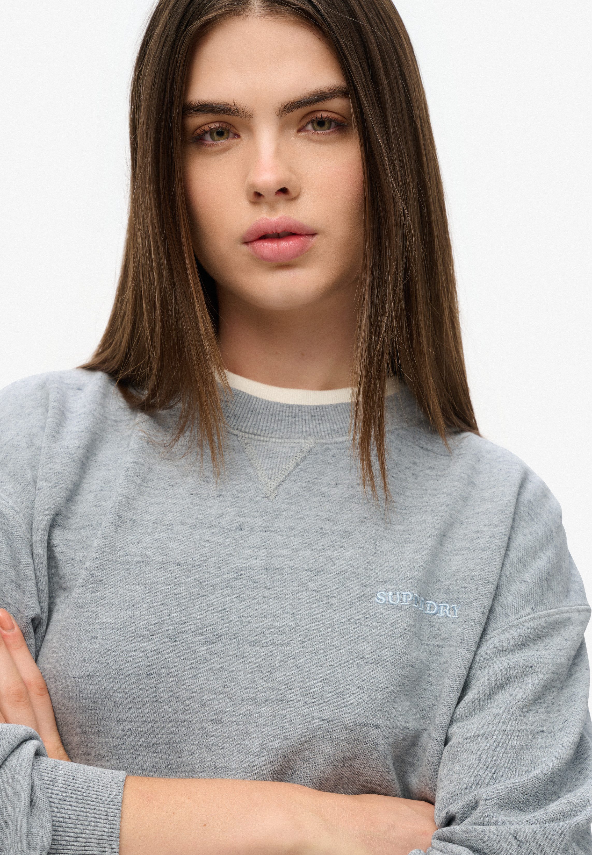 Superdry Sweatshirt ESSENTIAL LOGO OVERDYED SWEAT günstig online kaufen