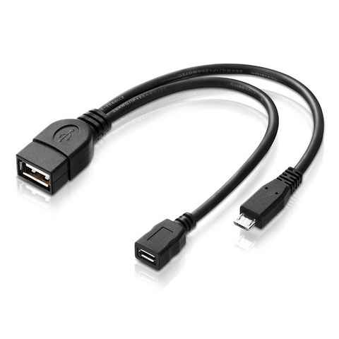 adaptare adaptare 40228 USB-OTG Adapter-Kabel Micro-USB 2.0-Stecker USB-Buchse USB-Kabel