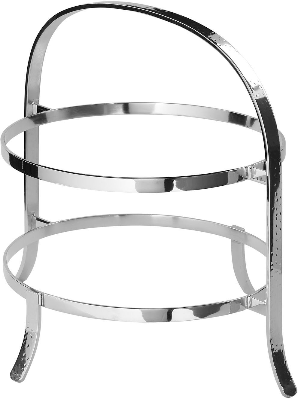 Fink Etagere PLATE, mit feiner Hammerschlagstruktur, Aluminium, (1-tlg), für 2 Speiseteller Ø 27 cm