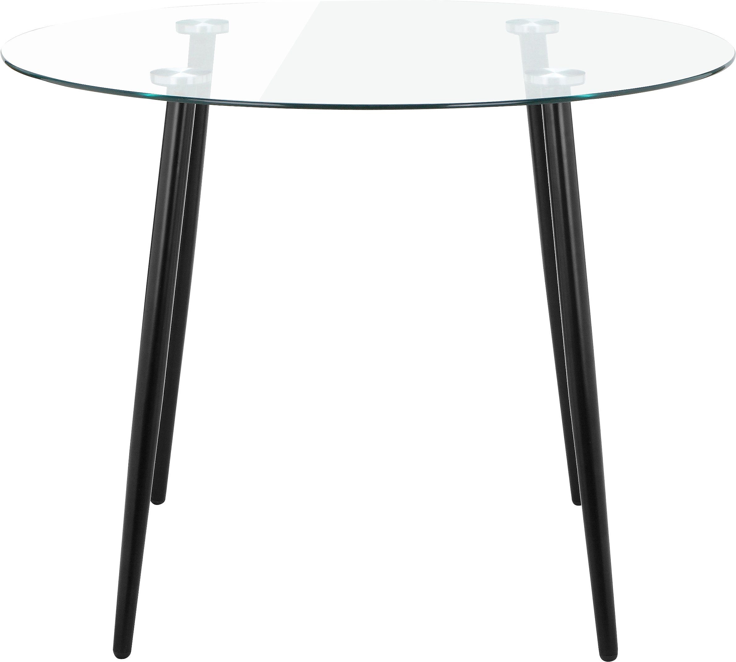 OTTO home Glastisch Danny (Esstisch, Glastisch, OTTOs Choice), runder Esstisch mit einem Ø von 100 cm