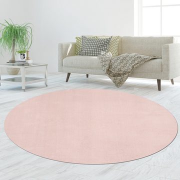 Teppich Hochflor-Teppich in Blush farbe, TeppichHome24, rechteckig, Höhe: 18 mm