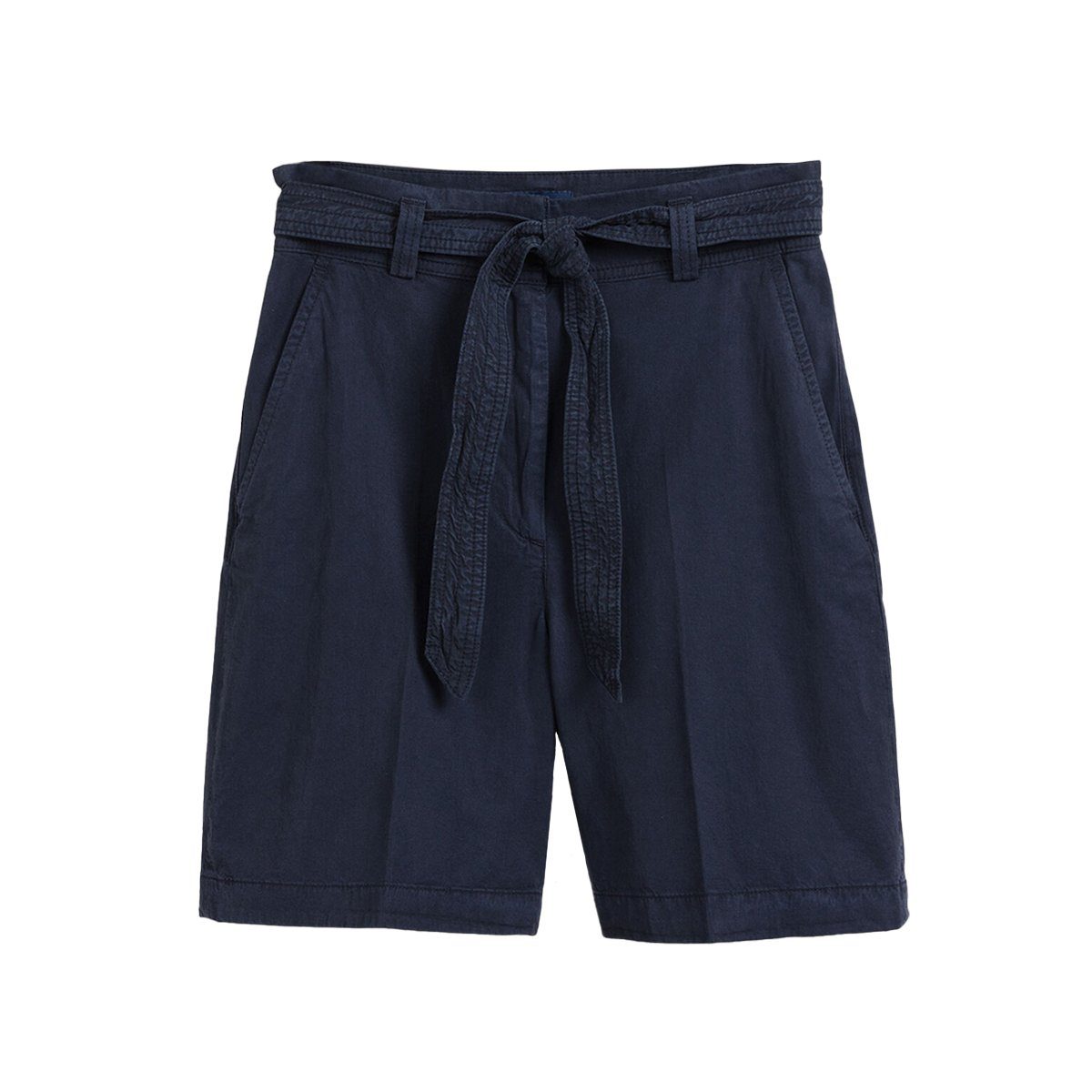 Gant Shorts 4020064 Damen Fluid Shorts mit Bindegürtel Blau(433)