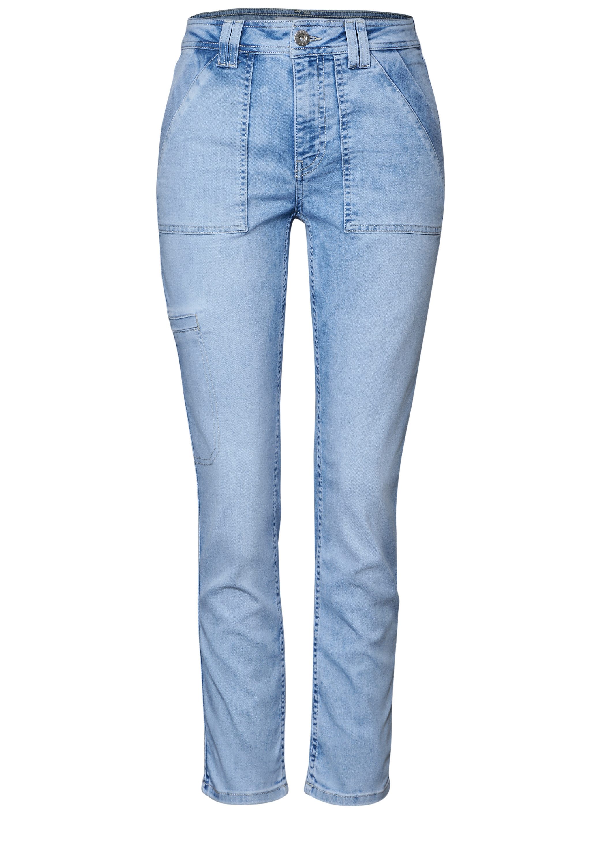 STREET ONE Gerade Jeans Middle Waist