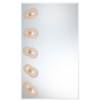 etc-shop LED Wandleuchte, Leuchtmittel nicht inklusive, Wandleuchte Spiegel Spiegellampe Spiegelleuchte Lampe Leuchte Licht