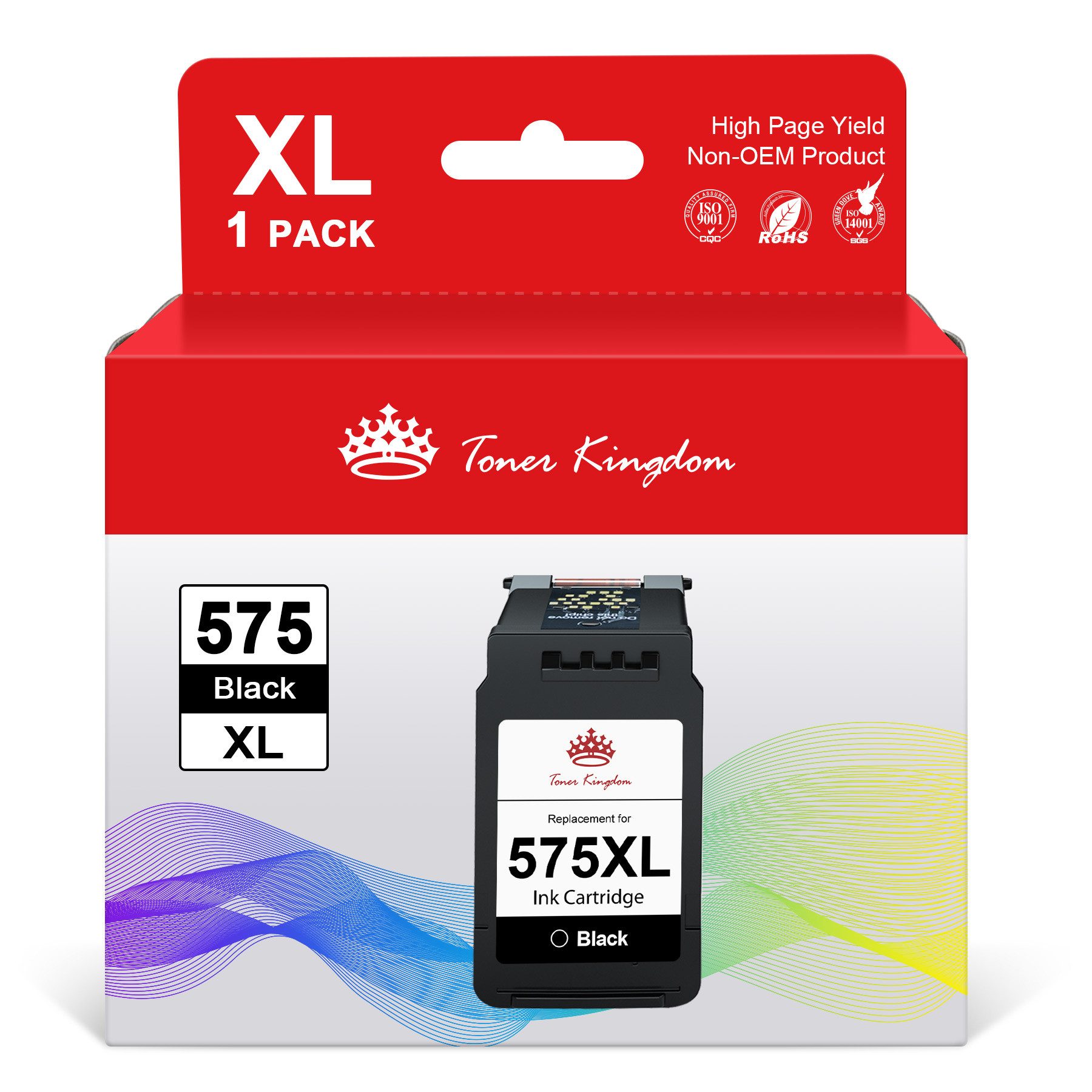 Toner Kingdom Patronen für Canon PG-575 XL Pixma TS3750i TS3751i 3551i TR4750i Tintenpatrone (Für Canon PG-575 576 XL Pixma TS3750i TS3751i 3551i TR4750i TR4751i, 500-tlg)