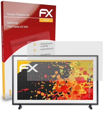 atFoliX Schutzfolie für Samsung The Frame 43 Inch, Entspiegelnd und stoßdämpfend