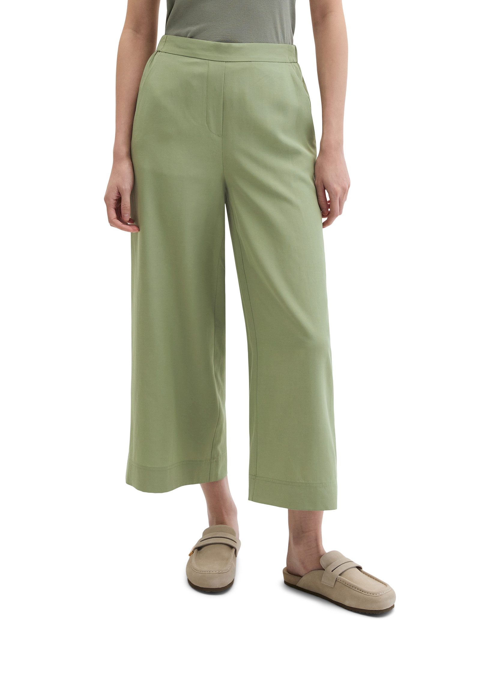 Marc O'Polo Dehnbund-Hose Model Margo wide aus Lyocell-Leinen-Mix, elastisc günstig online kaufen