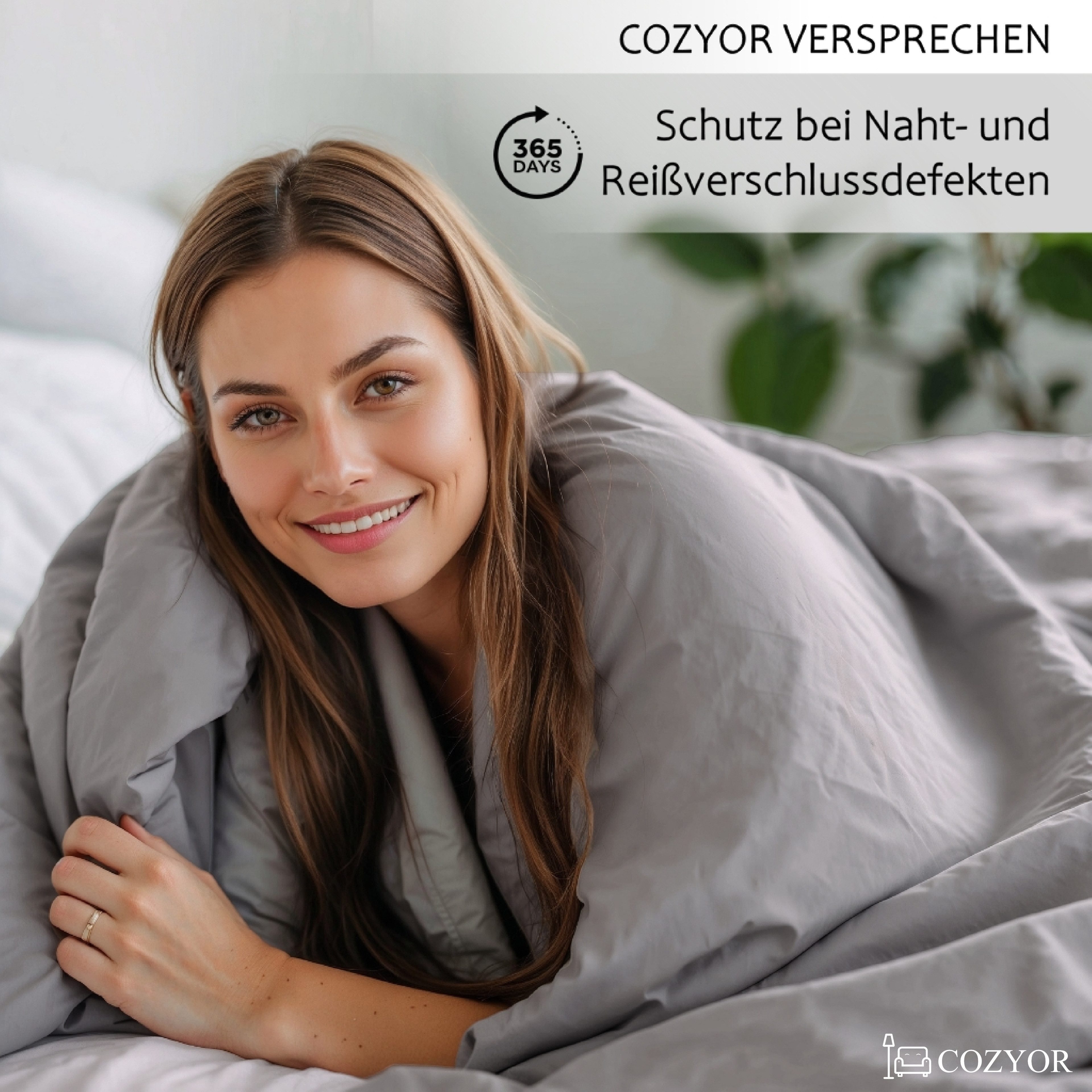 Cozyor Bettwäsche Allergiker Bettwäsche extra weich, 135x200 155x200 155x220 200x200, Mikrofaser, 2 teilig, allergikerfreundlich – Bild 2 von 5