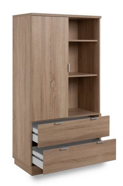 Finori Highboard Highboard Chester, mit Schubkästen, Sonoma Eiche