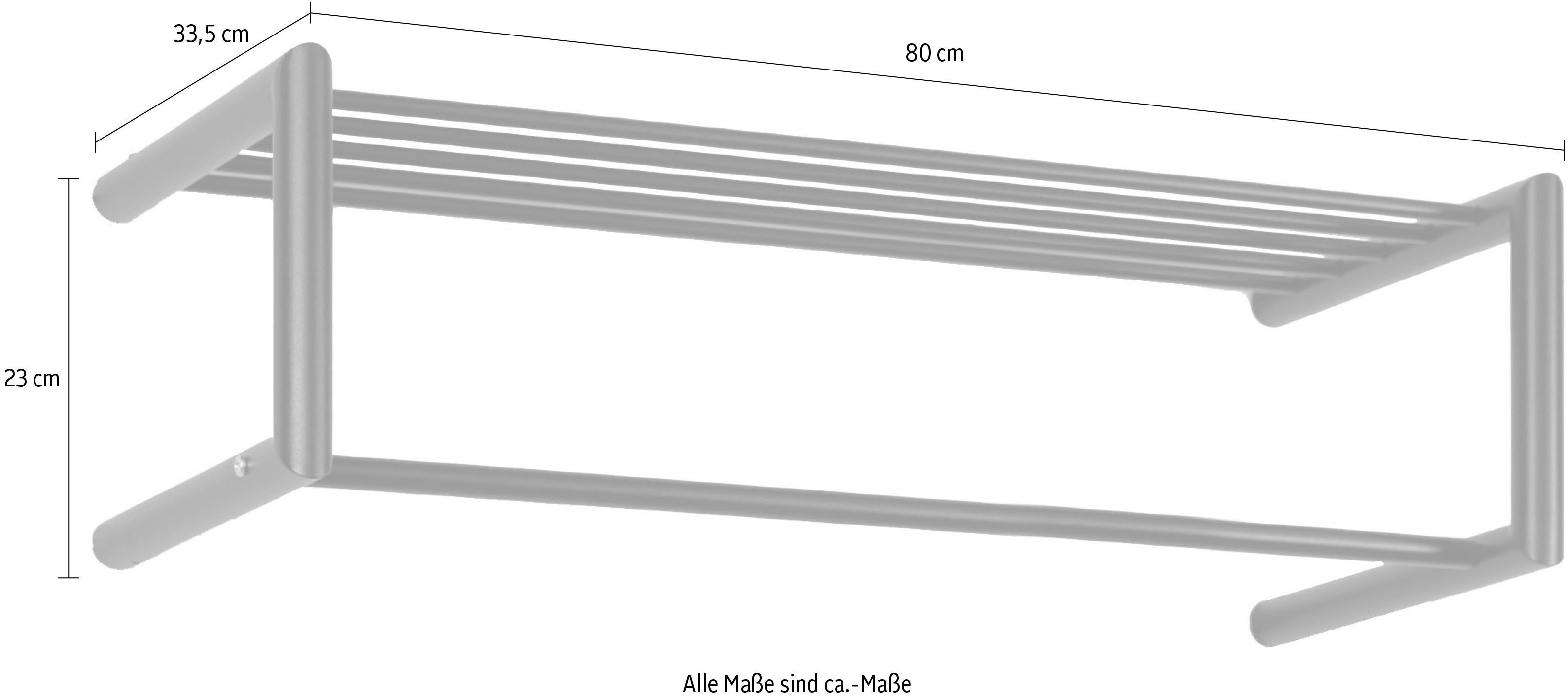 Spinder Design Garderobenleiste SMOOTH (1 St), Schlichter Wandgarderobenständer aus Stahl