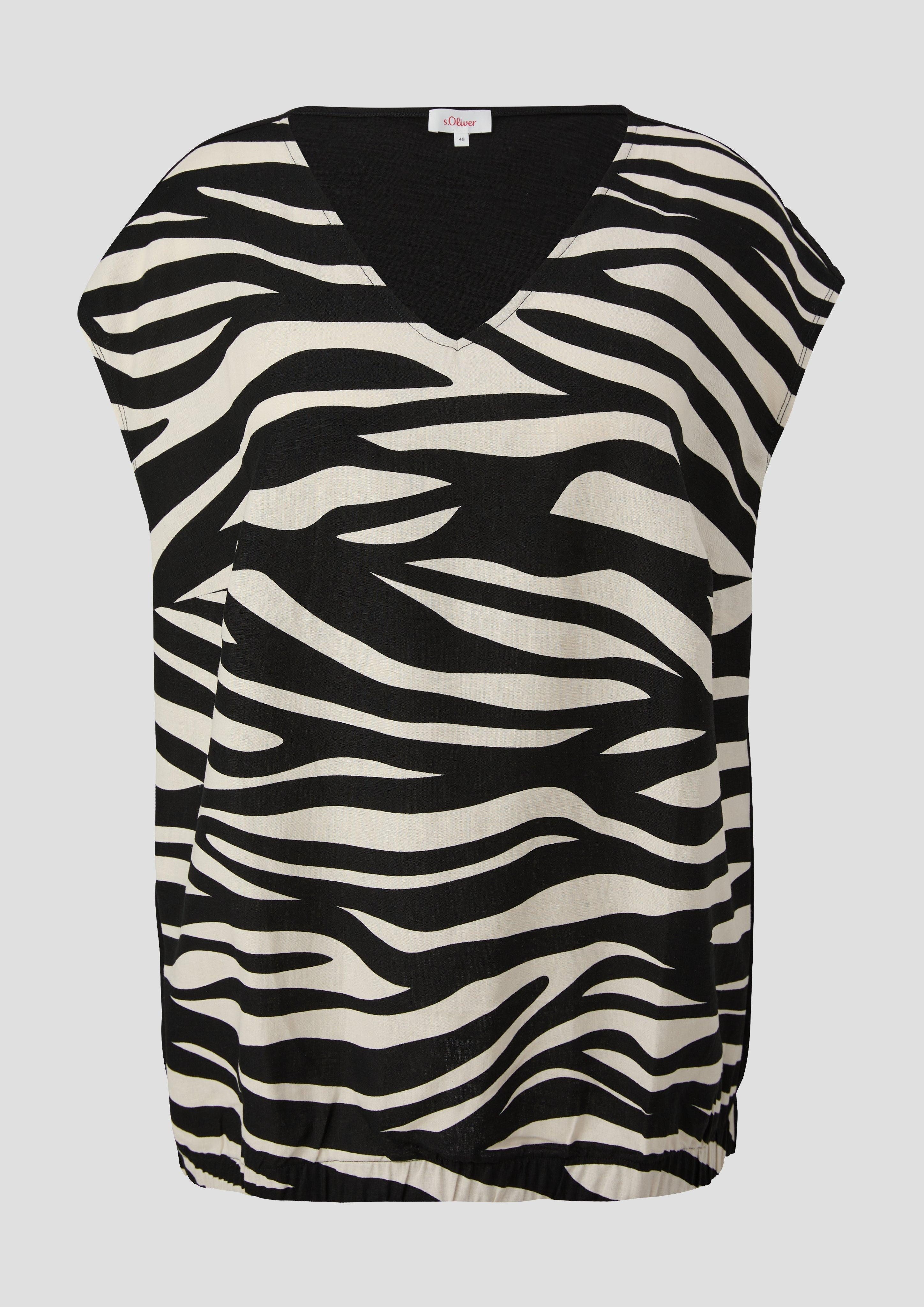 s.Oliver Shirttop Ärmelloses Shirt mit V-Ausschnitt günstig online kaufen