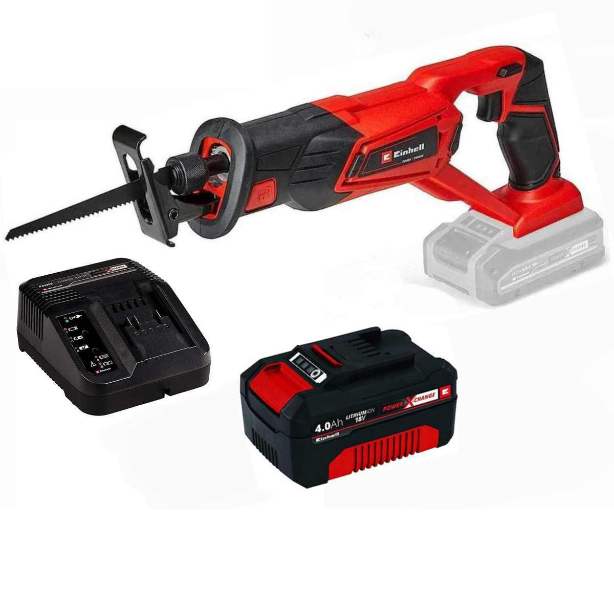Einhell Akku-Säbelsäge Einhell Akku-Säbelsäge TE-AP 18/22 Li 18V mit Akku 4.0 Ah, Ladegerät