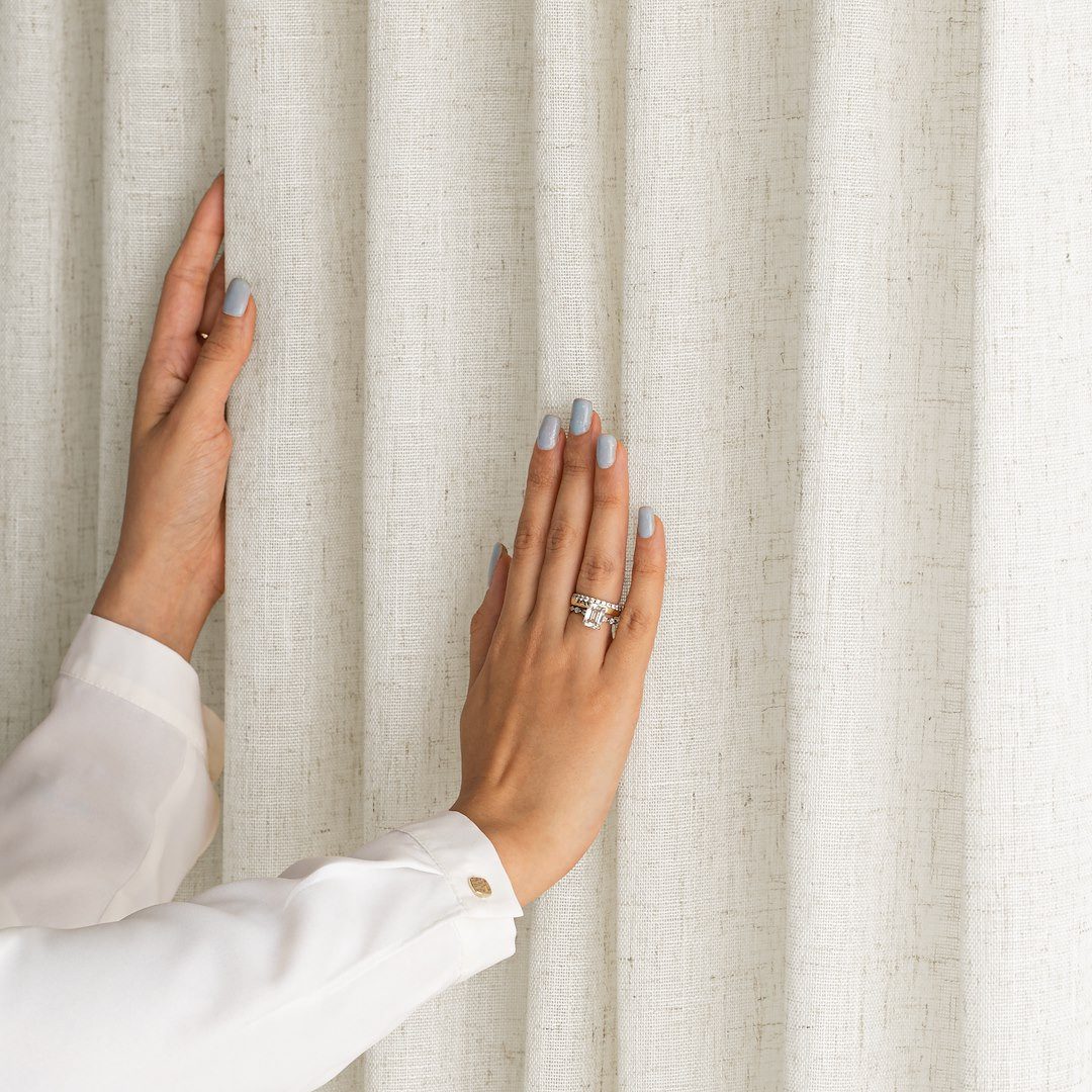 Restilo Gardine Gardine Stangendurchzug Vorhang Leinen Microfaser Transpare günstig online kaufen