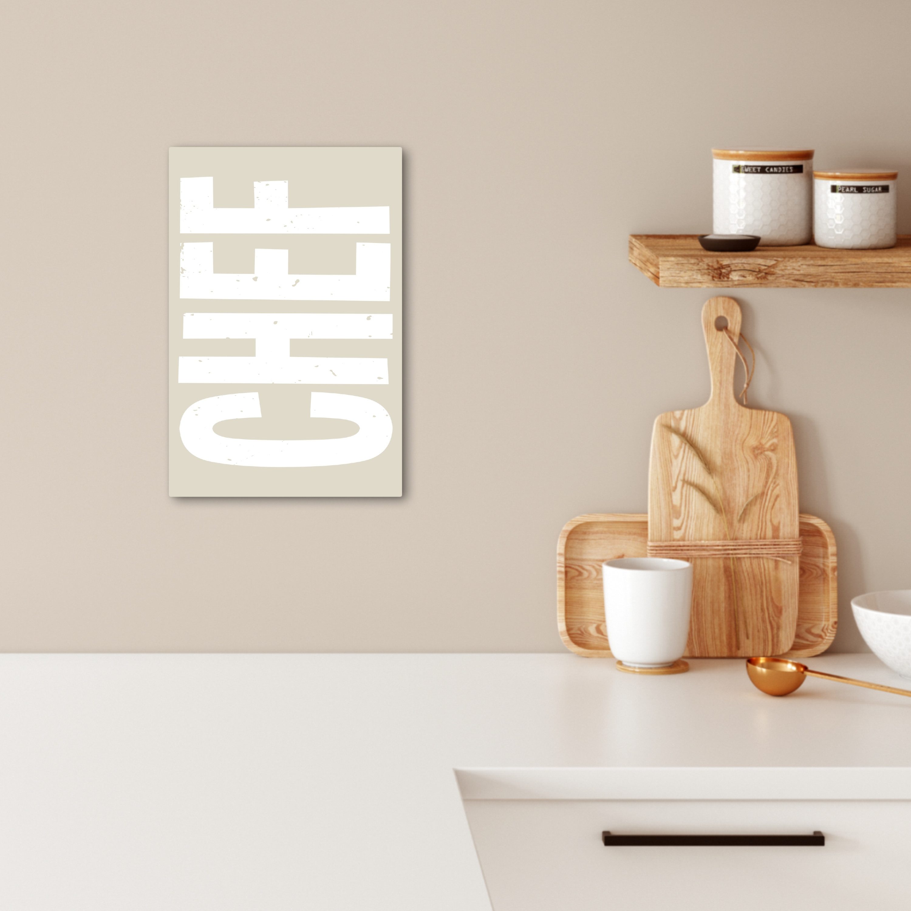 OneMillionCanvasses® Leinwandbild Weiß - Koch - günstig online kaufen