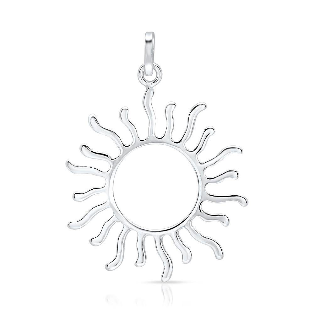 Unique Kettenanhänger Silberne Sonne SP0712