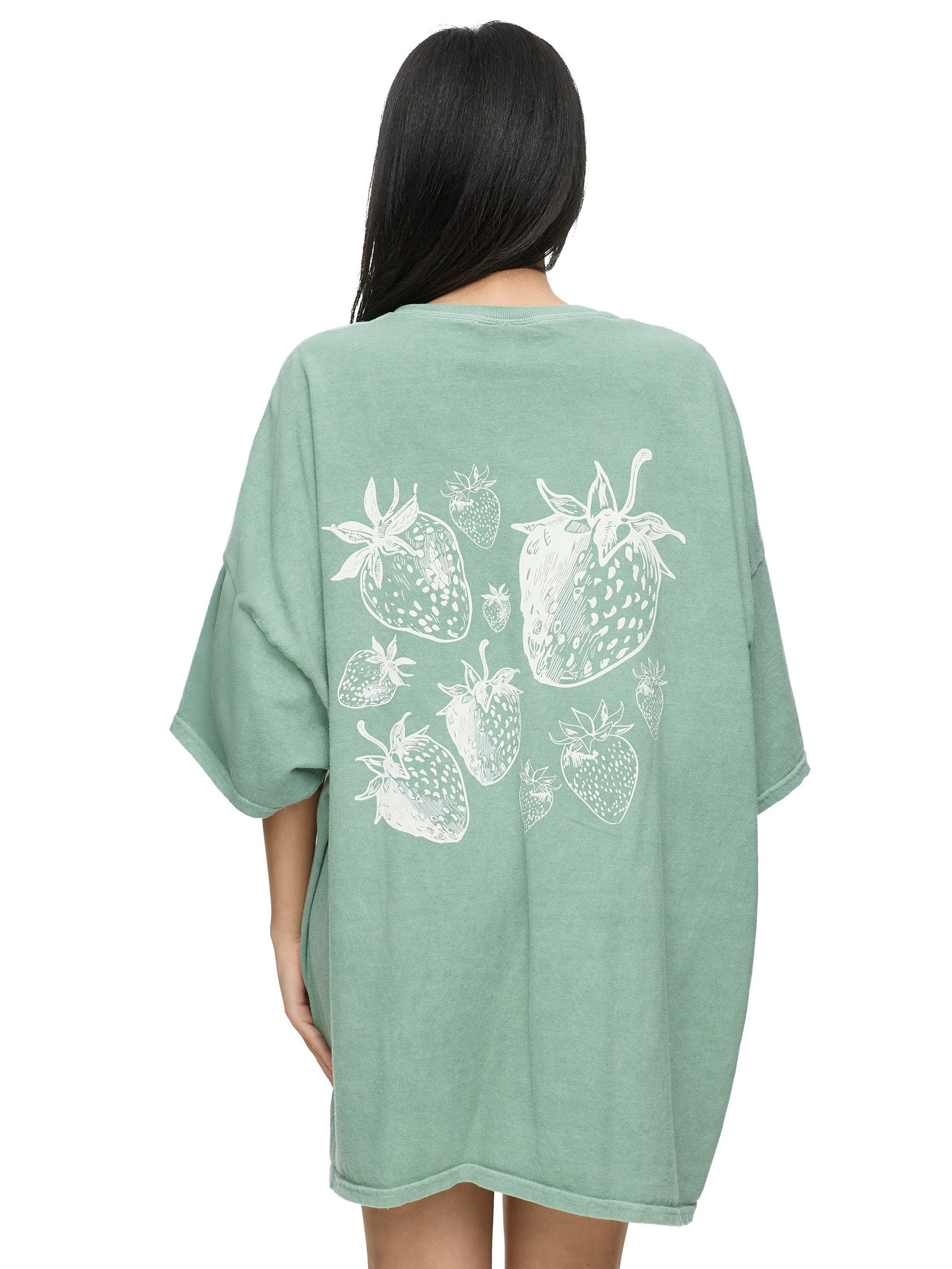 Worldclassca T-Shirt Worldclassca Oversized Print STRAWBERRY T-Shirt Sommer günstig online kaufen