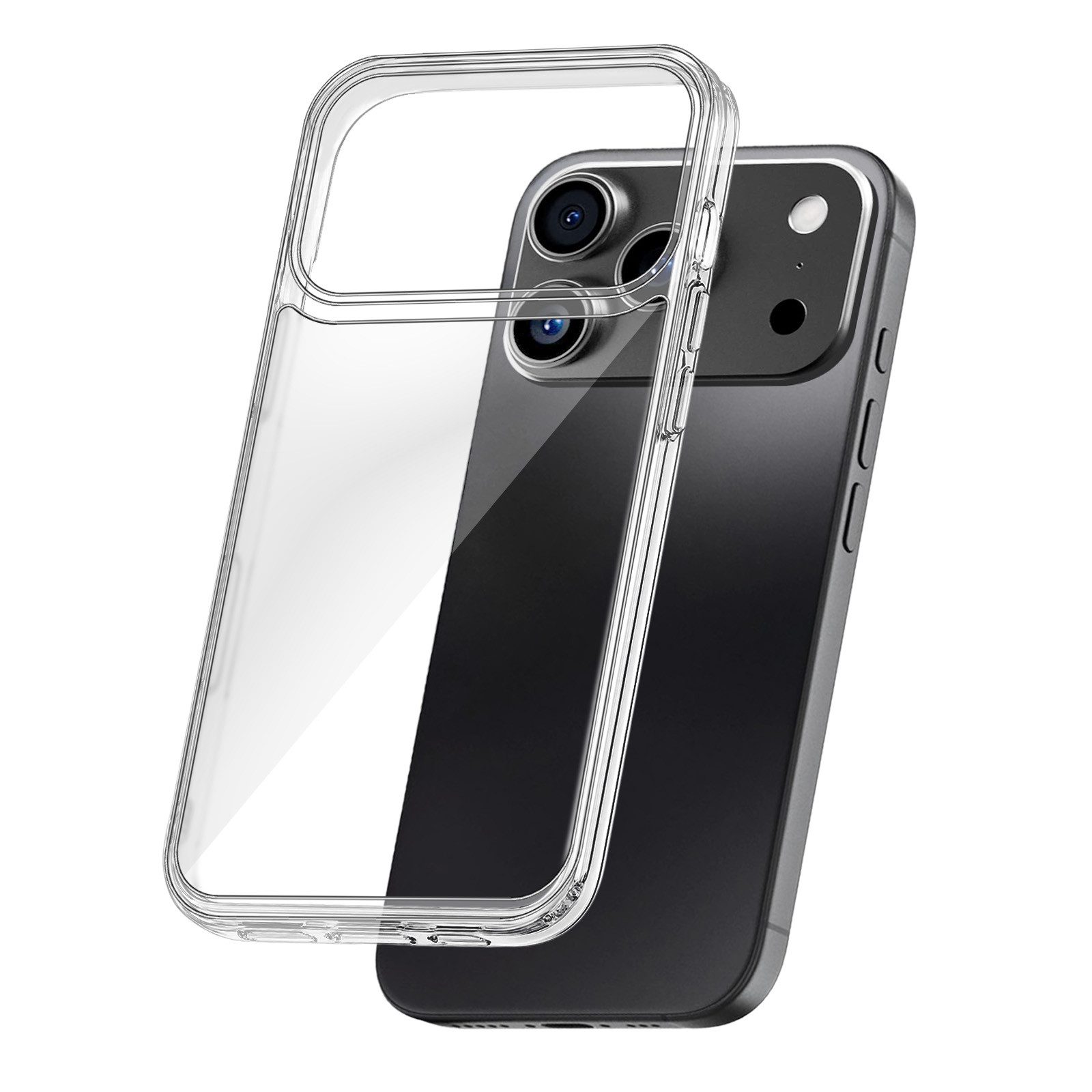Tec-Expert Handyhülle Transparente Handy Hülle für Apple iPhone 17 Pro Schutzhülle 6.3 Zoll, 6,3", Cover Case Bumper kabelloses Laden