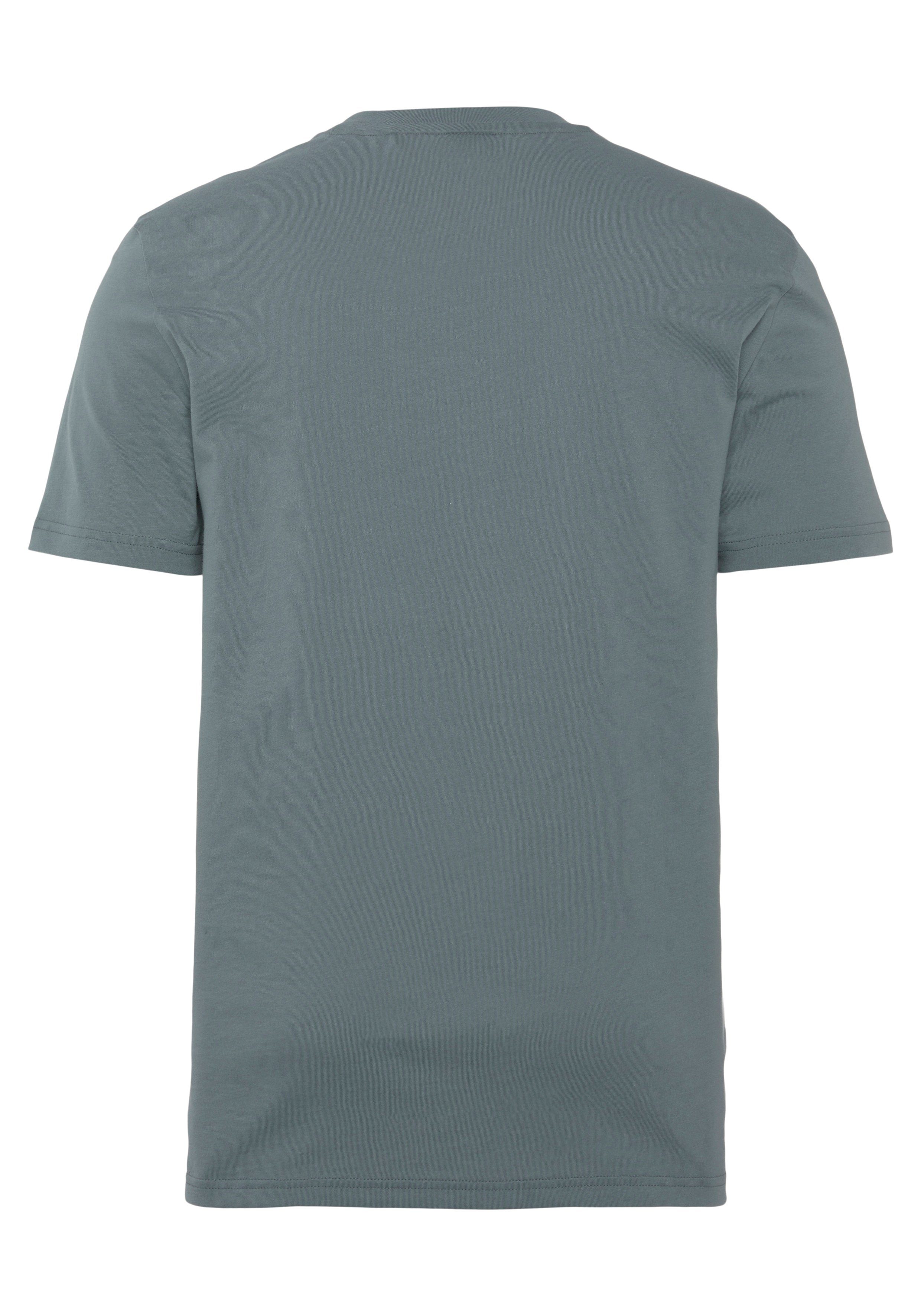 der BOSS ORANGE TeEnter T-Shirt Print Brust großem auf grün mit