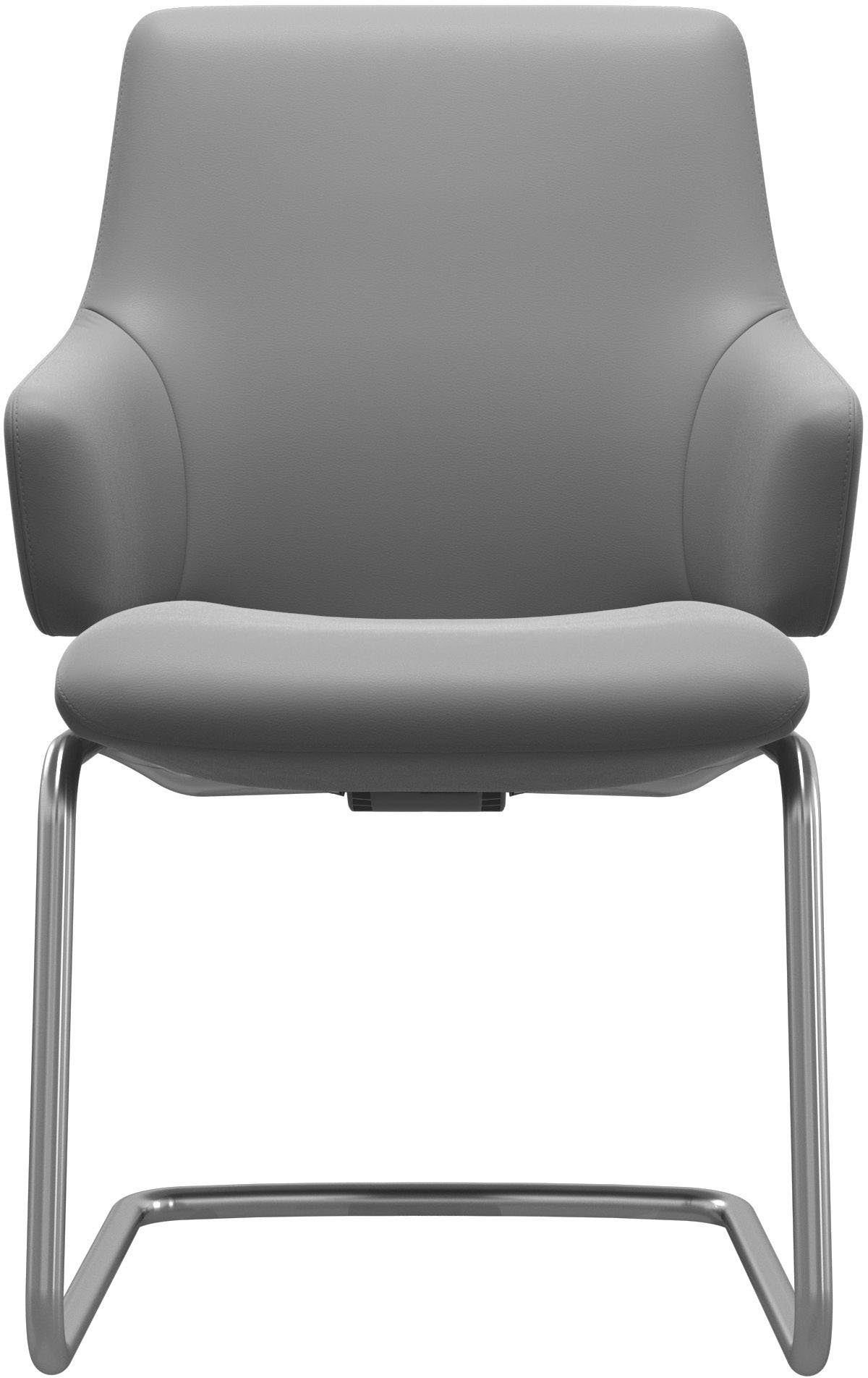 Stressless® Polsterstuhl Laurel, Low Back mit Armlehne, Größe L, mit Beinen aus Stahl in Chrom matt