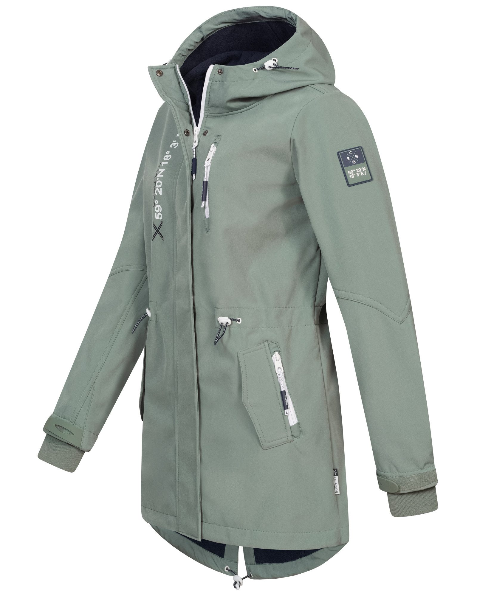 SUBLEVEL Softshelljacke Damen Frühlings Jacke Softshell Outdoor Regen Übergangs Jacke Herbst