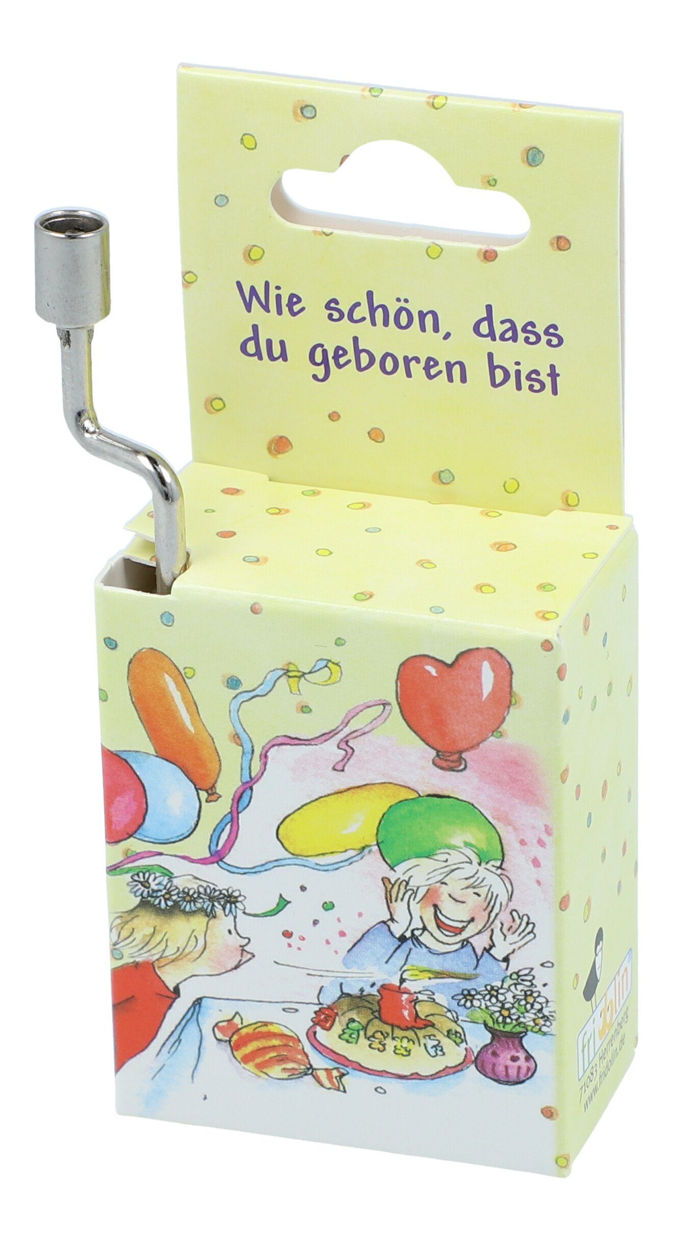 Fridolin Spieluhr Spieluhr \"Wie schön, dass du geboren bist\" von Rolf Zuckowski, Hängespieluhr "Wie schön, dass du geboren bist" von Rolf Zuckowski