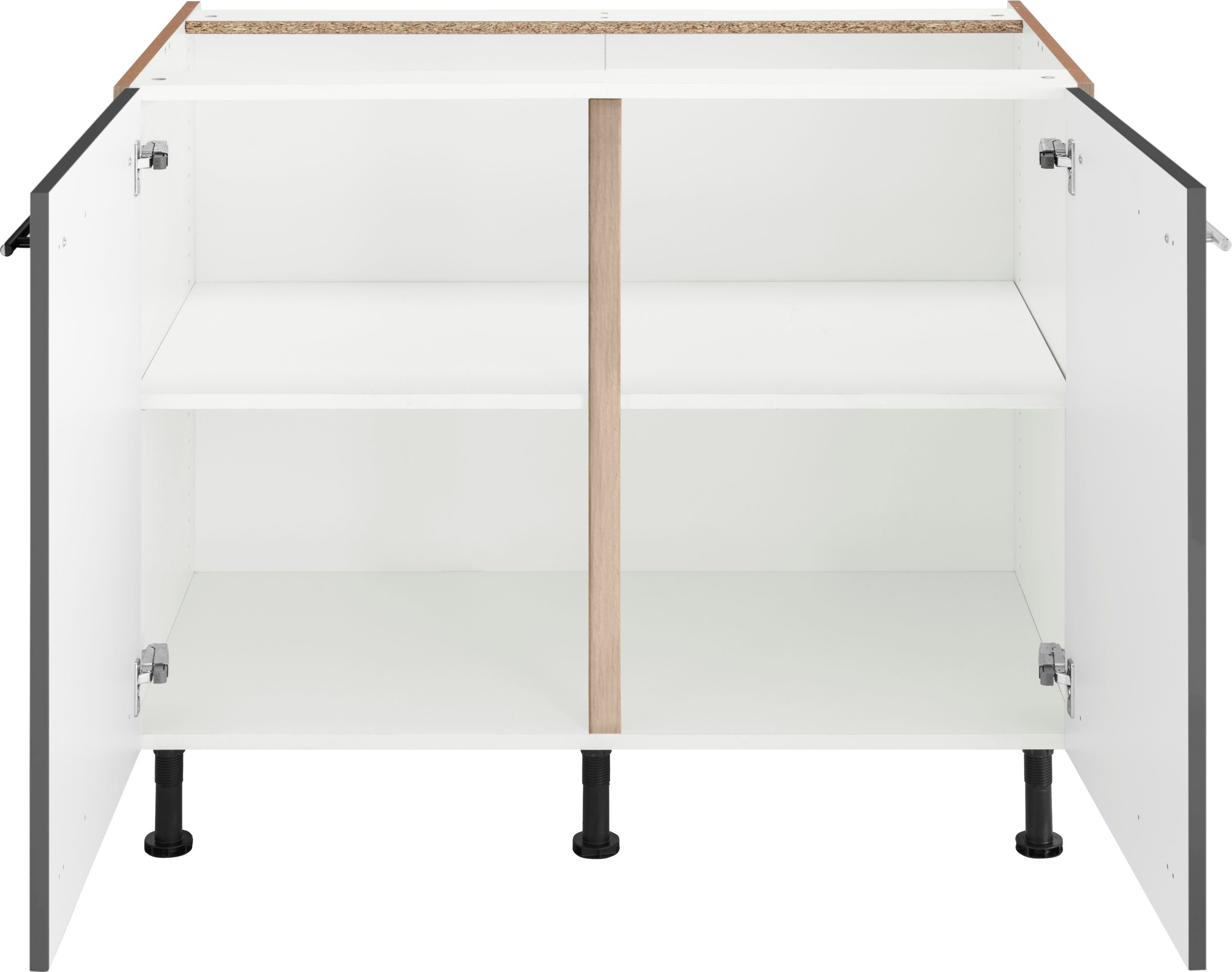 OPTIFIT Unterschrank "Bern", 100 cm breit, mit 2 Türen, 2 Schubkästen, höhe günstig online kaufen