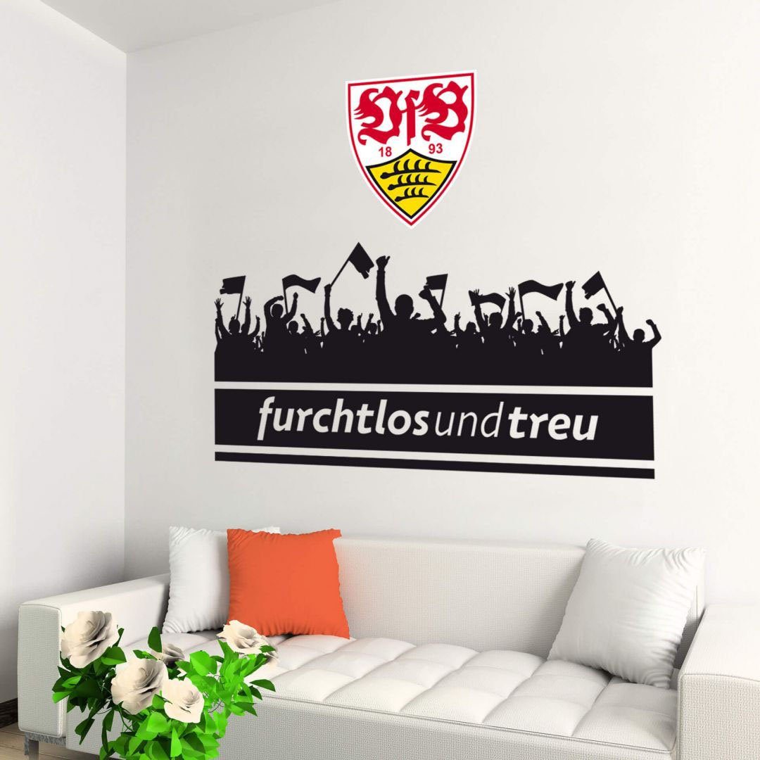 Stuttgart St) Logo mit VfB (1 Wall-Art Wandtattoo Fans