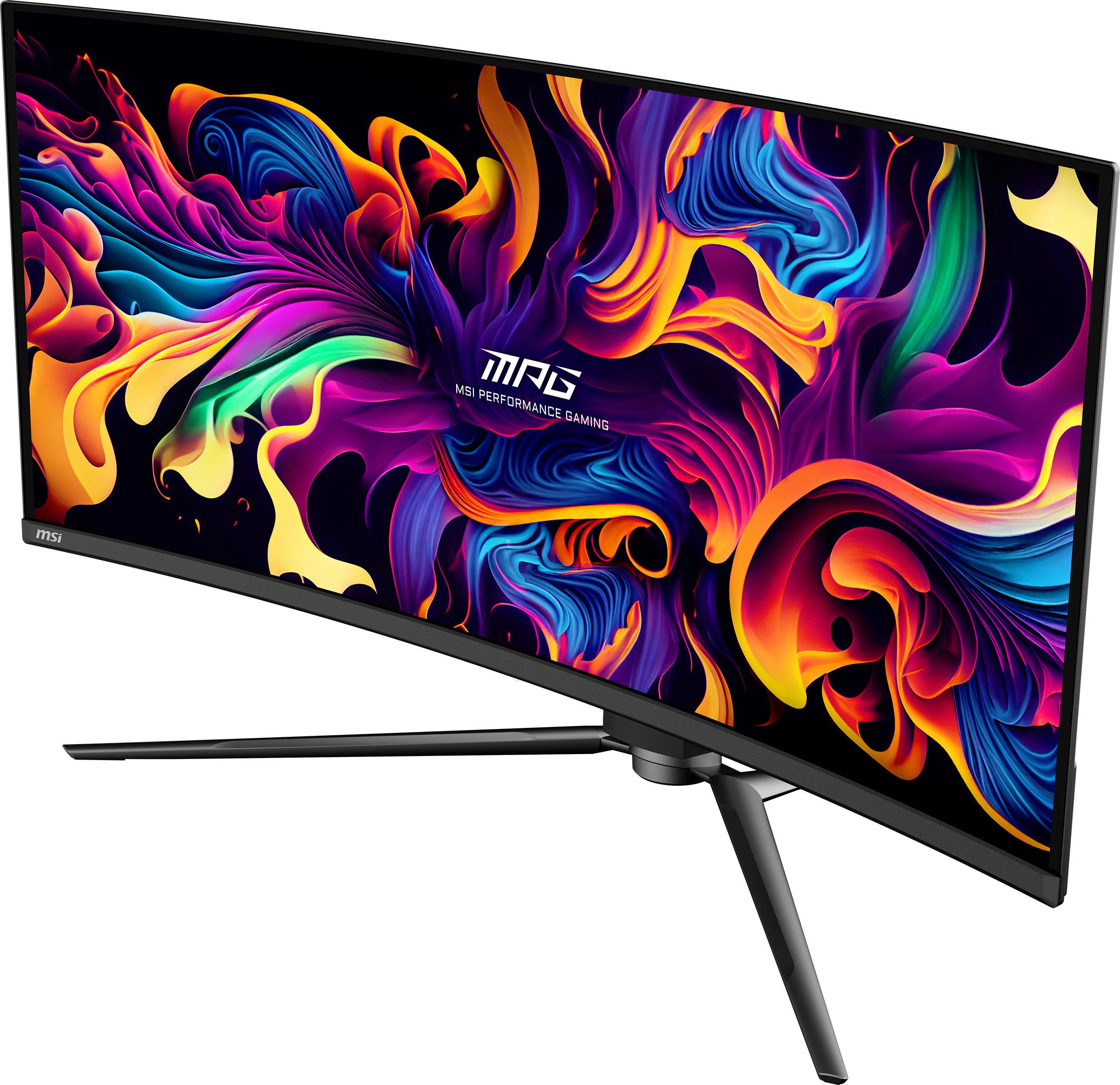 MSI MPG 341CQPX QD Curved-Gaming-OLED-Monitor (86,8 cm/34 ", 3440 x 1440 px, UWQHD, 0,03 ms Reaktionszeit, 240 Hz, OLED, 3 Jahre Herstellergarantie, höhenverstellbar, USB-C)