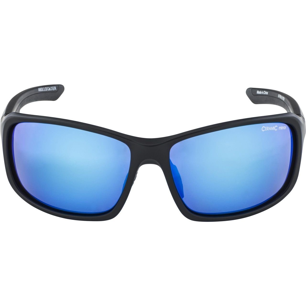 COOL-GREY S Alpina Sports black-blue Lyron Sportbrille Alpina Sonnenbrille Alpina BLACK MATT A8644