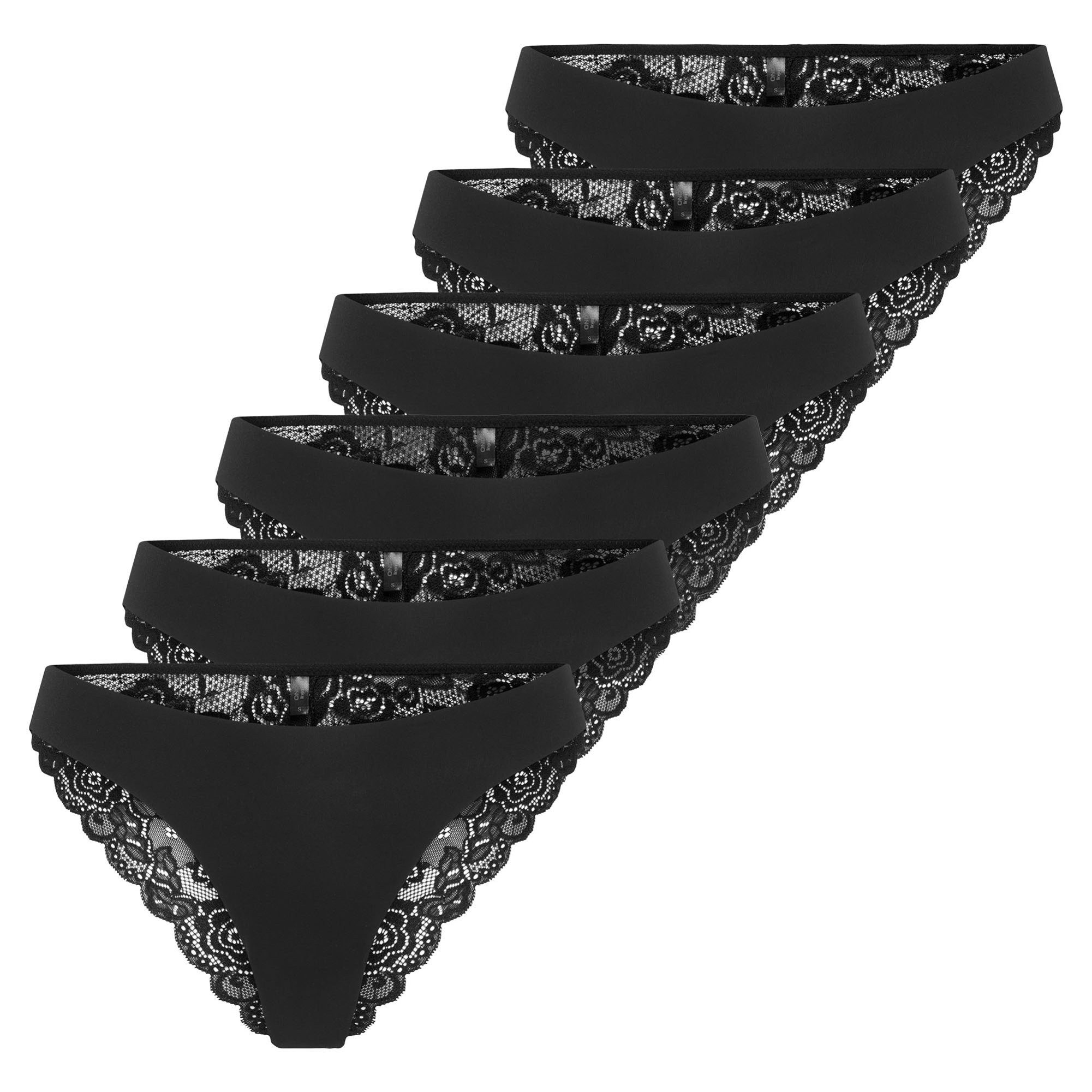 Slip Damen Slip 6er Pack Polyamid