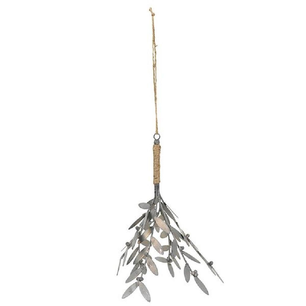 Ib Laursen Weihnachtsbaumkugel Ib Laursen Mistelzweig Metall Grau