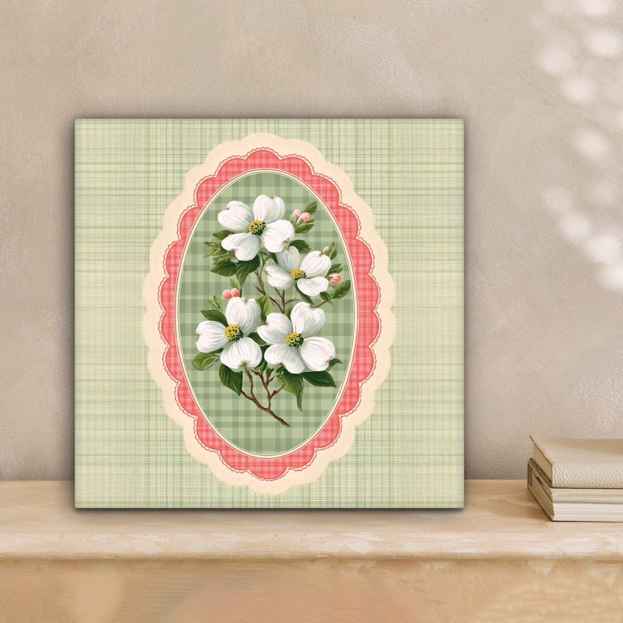 OneMillionCanvasses® Leinwandbild Blumen - Illustration - günstig online kaufen
