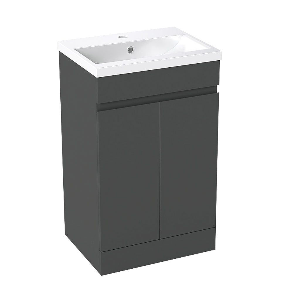 duschspa Waschtisch Badmöbel in 60 cm Standschrank