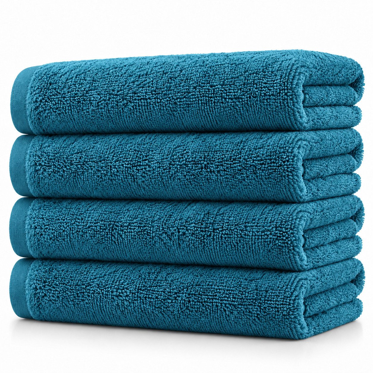 BARBONS Badetücher Duschtücher Set, Handtücher 4-tlg 70x140cm Badetuch, Handtuch, (4-St), Walkfrottee, 100% Baumwolle, saugstark, weich