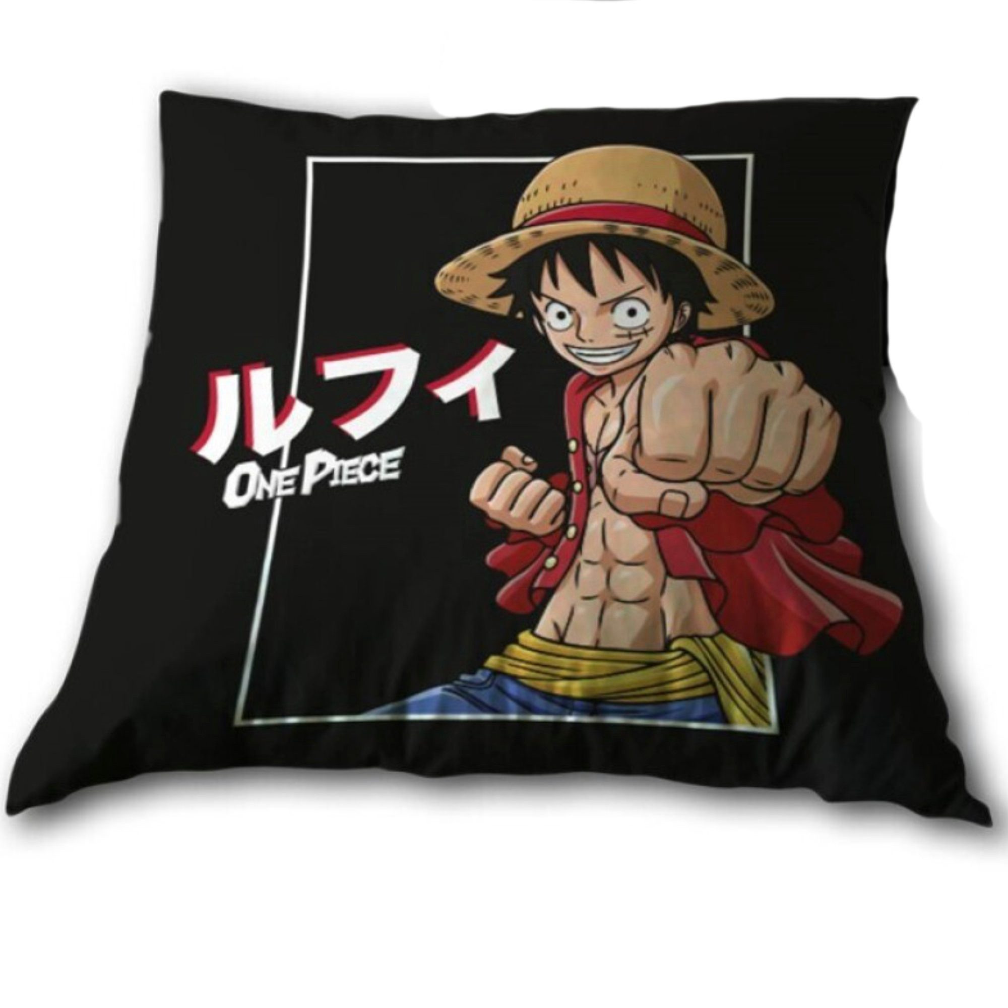 One Piece Dekokissen Anime One Piece Monkey D Ruffy Kissen Dekokissen 35x35 cm