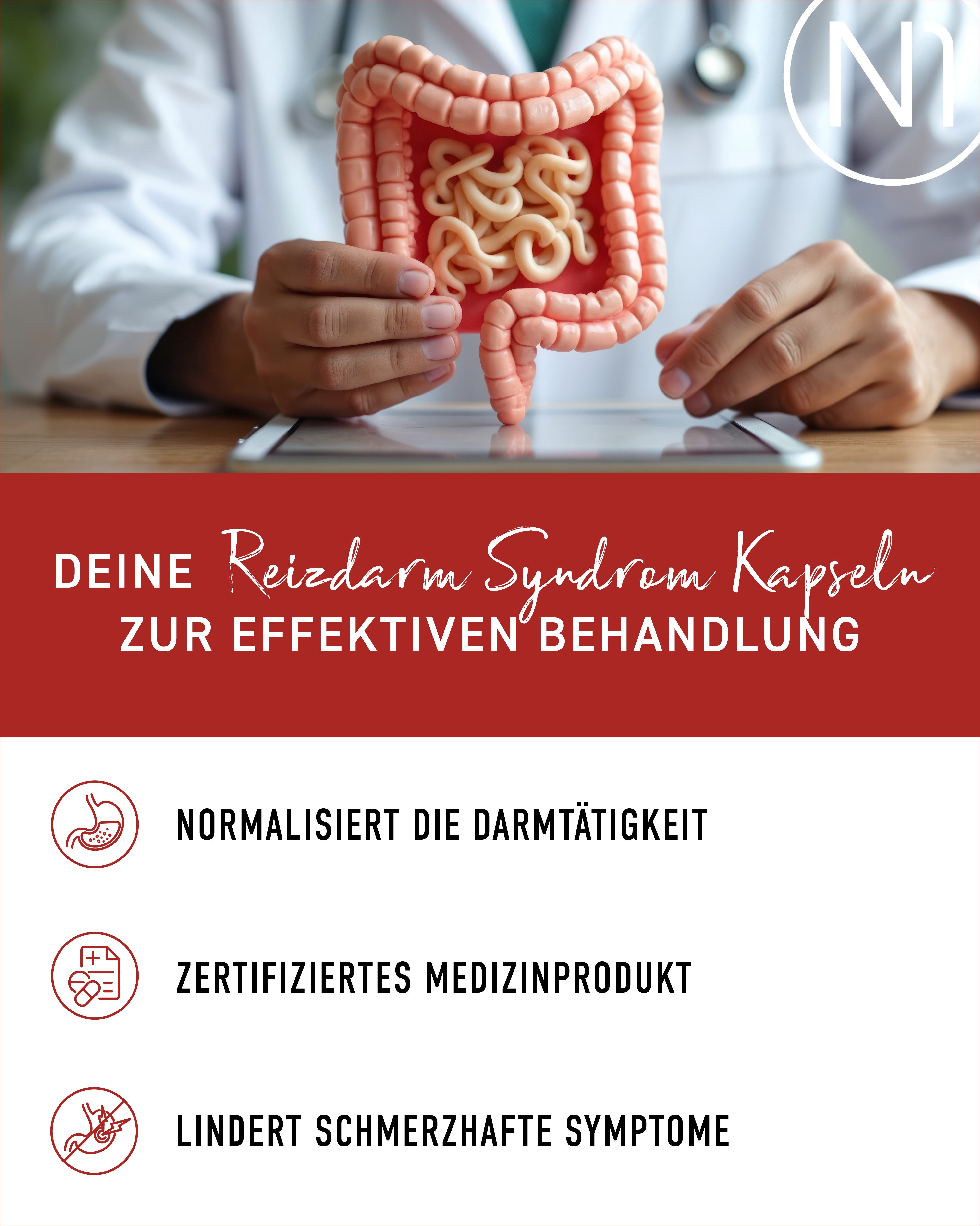 N1 Healthcare N1 Reizdarm Kapseln, 30 St. Kapseln, 30 St., 43 g