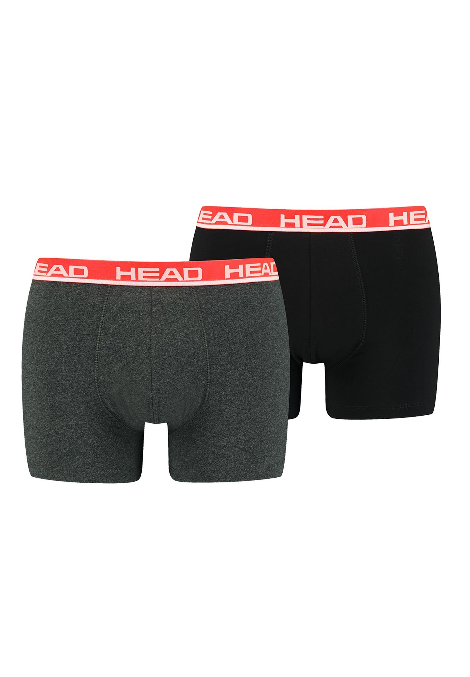 011 Grey Basic Red Head Head Boxer / (2-St) - 2P Boxershorts