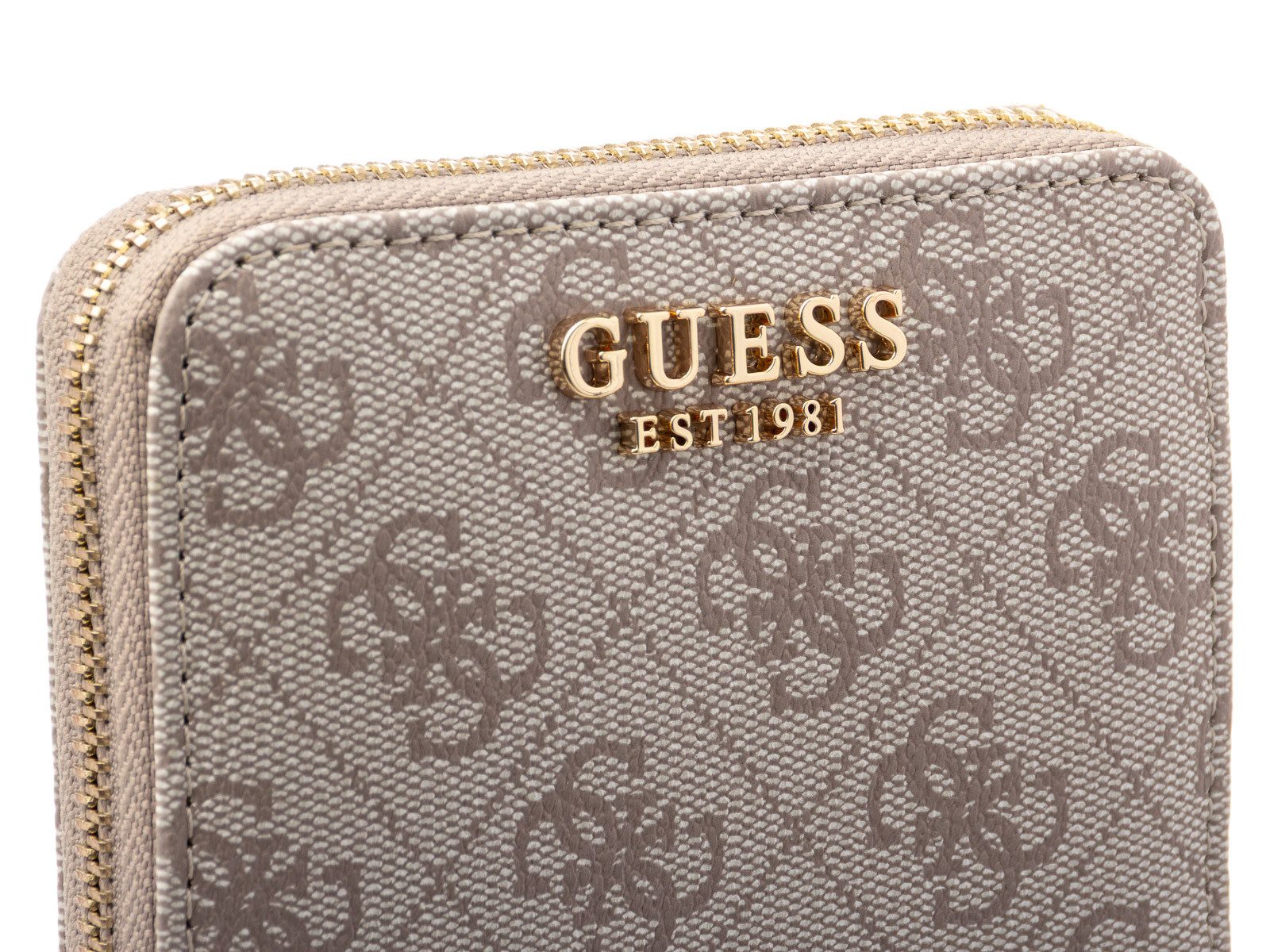 Guess Geldbörse SWSG7459137 LAUREL II SLG SMALL ZIP AROUND Woman (Stück, 1-tlg., 1), Logoschriftzug