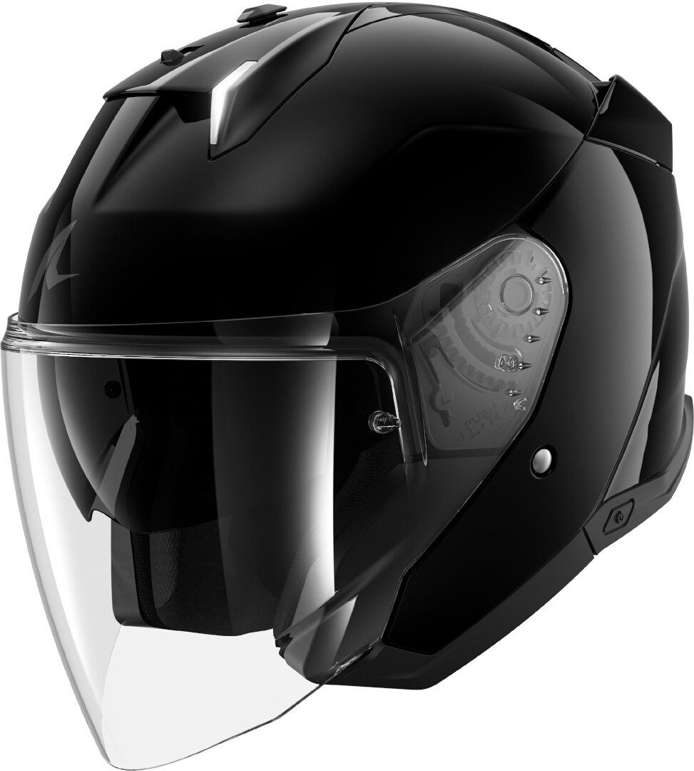 SHARK HELMETS Motorradhelm SHARK Skwal i3 JET Blank Full-LED, schwarz, Gr.M