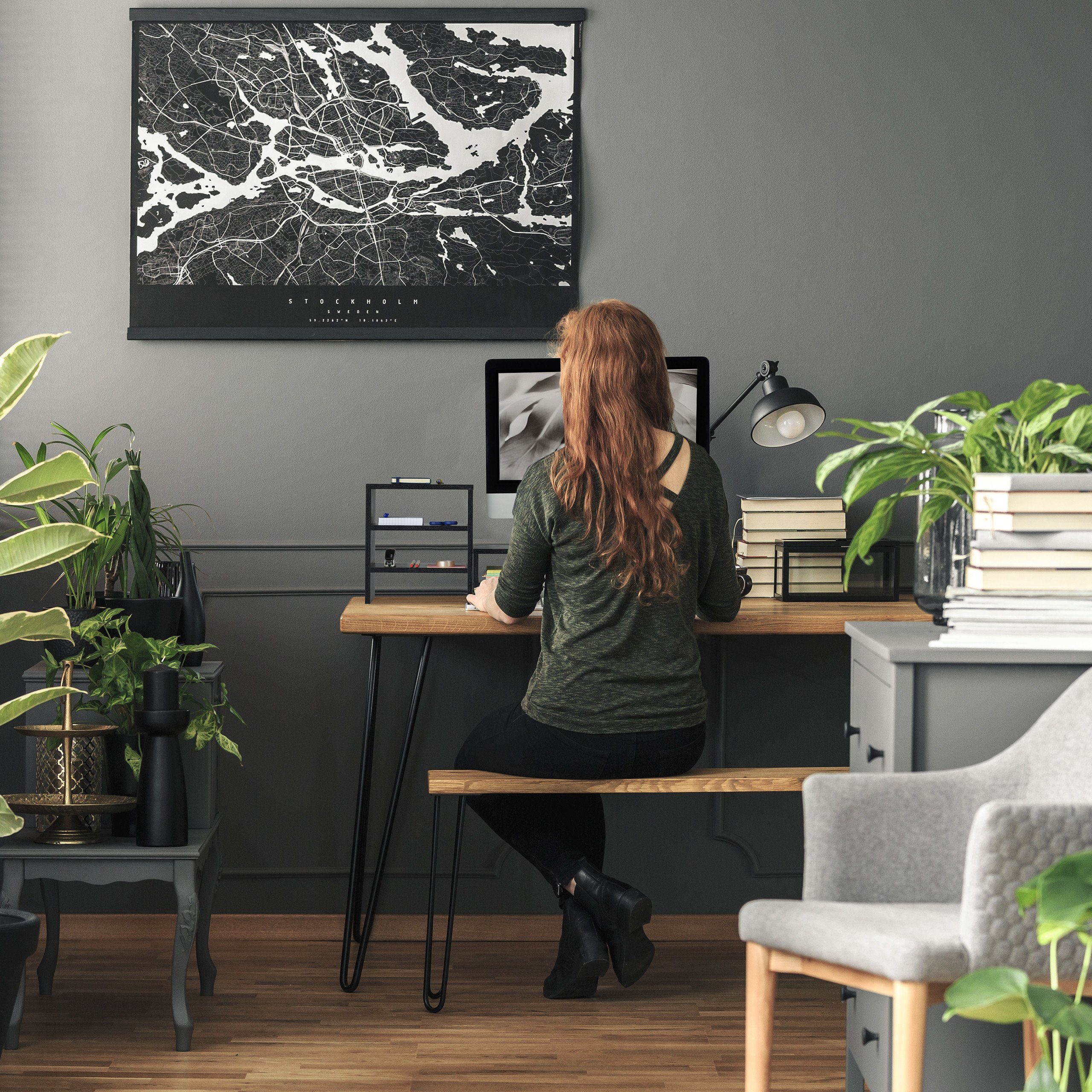 relaxdays Monitorständer mit Ablagen, (2-tlg) – Bild 3 von 5